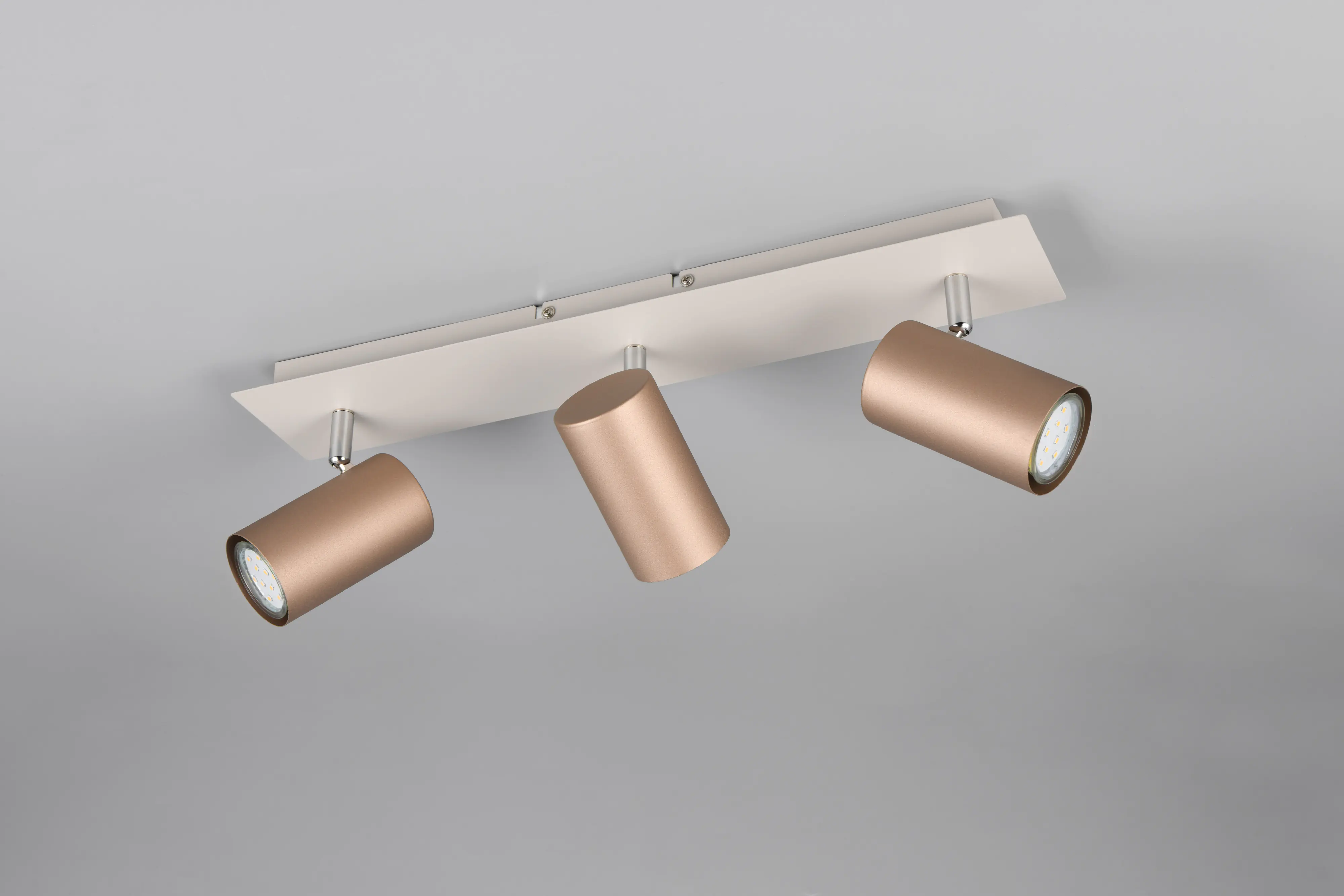 Trio Leuchten 3er Spot Marley GU10 coffee Metall Trio Leuchten 3er Spot Marley GU10 coffee Metall