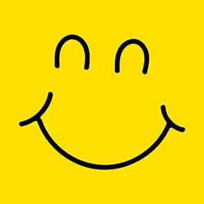 Servietten Big Smile gelb 33 x 33 cm 20 Stück