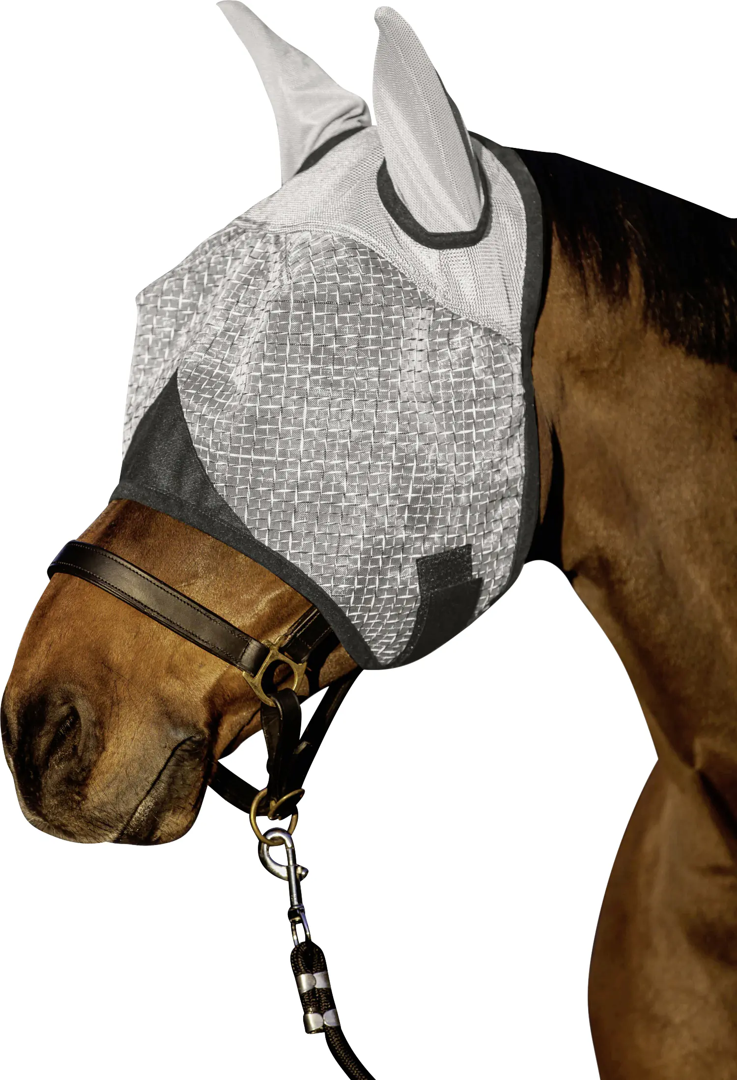 Kerbl Covalliero Fliegenmaske mit Ohren-und UV-Schutz, Pony