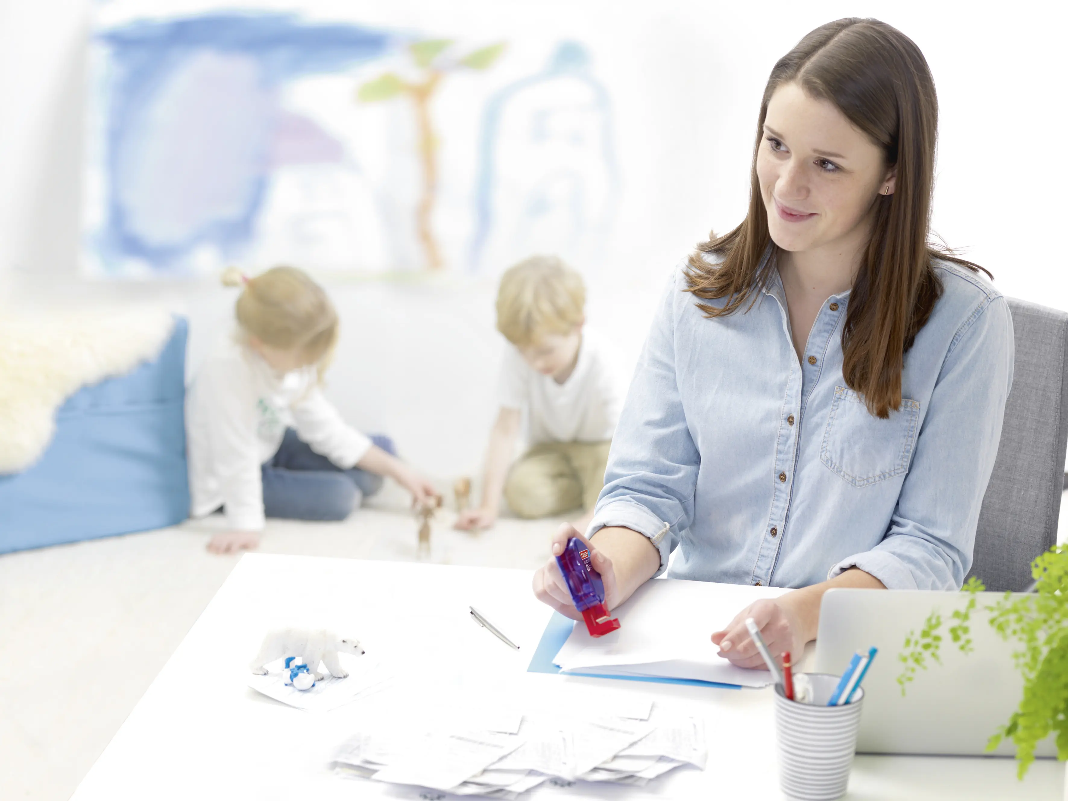 tesa Klebestempel permanent ecoLogo 1100 Klebepads