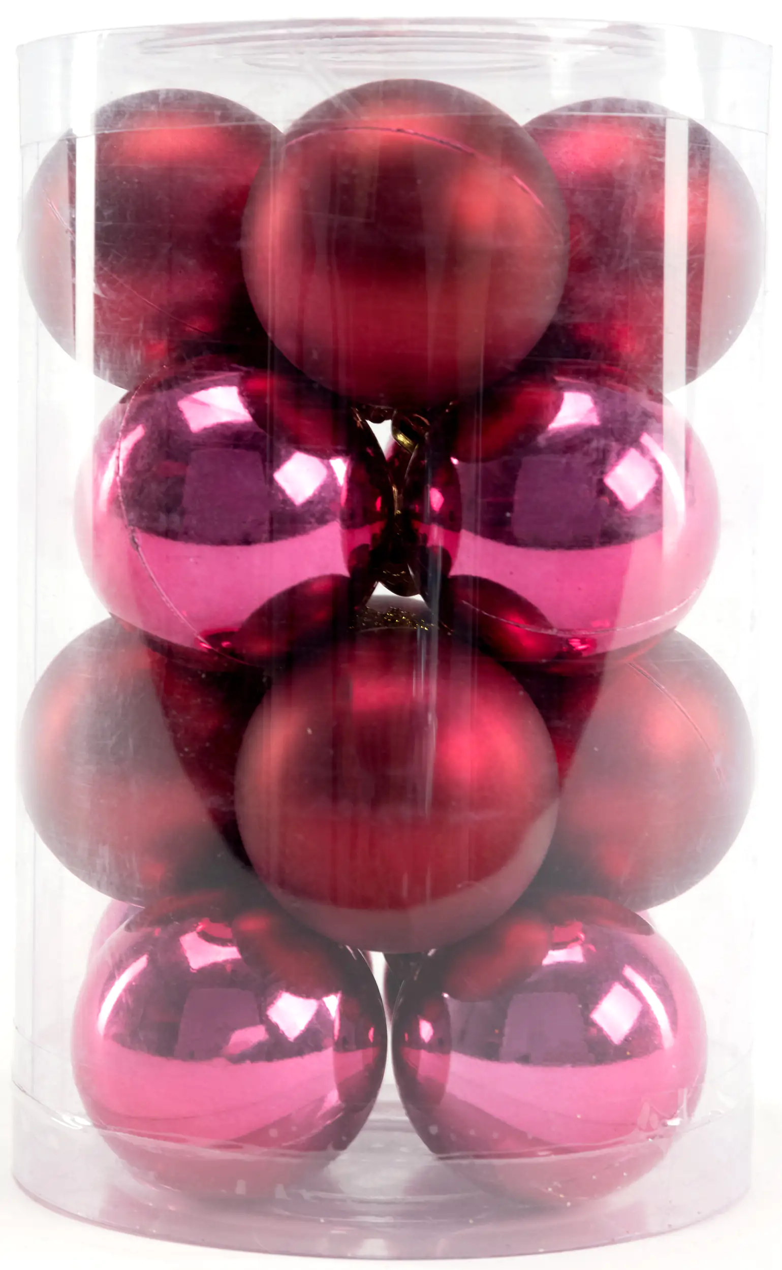 TrendLine Weihnachtskugeln bruchfest, langlebig Ø 4 cm magnolienrosa 16 Stück