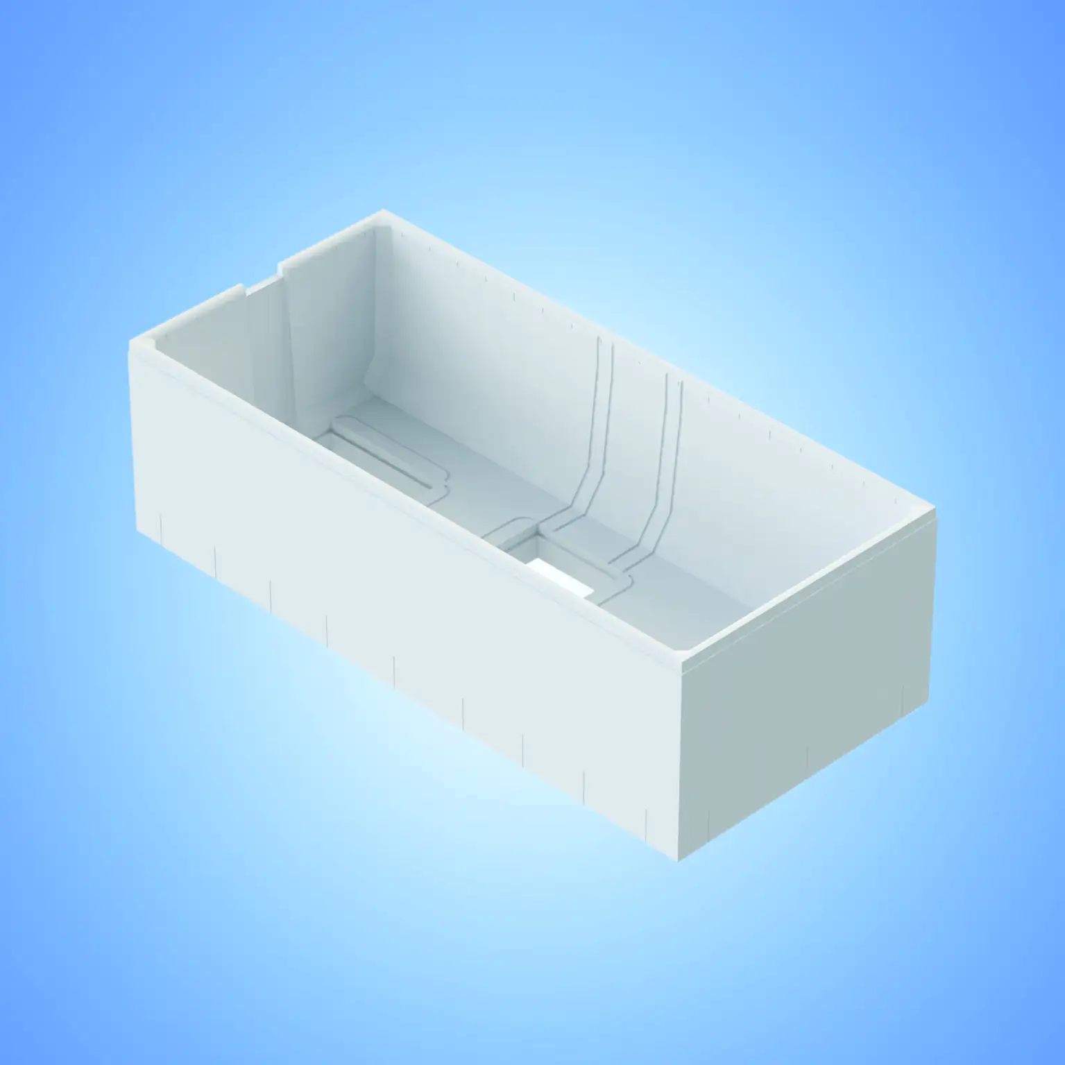 Ottofond Wannenträger Rosa 1670 x 720 mm