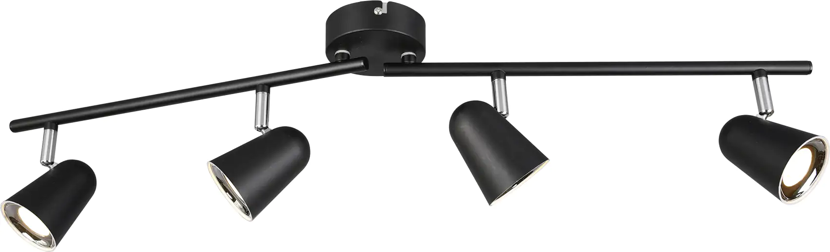 Reality Leuchten 4er LED Balken Toulouse schwarz matt