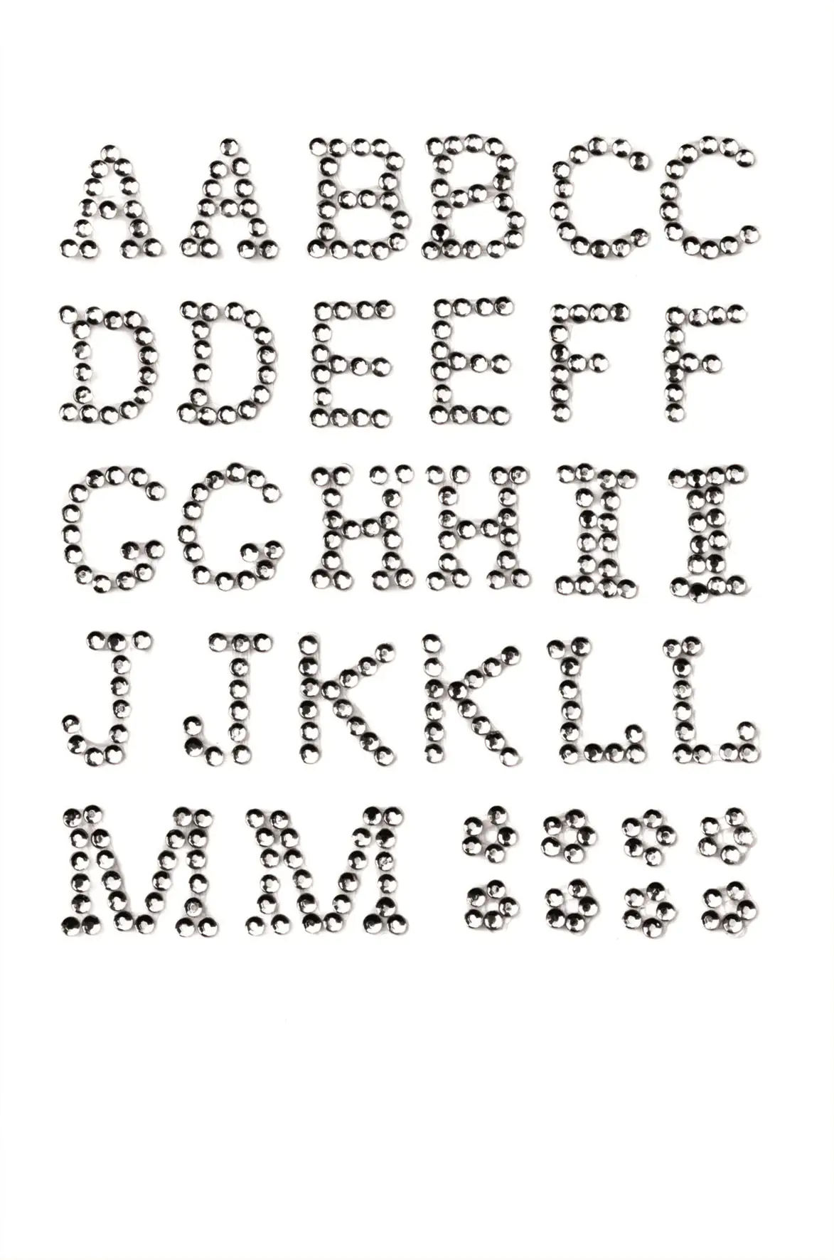 Glorex P&D Buchstabe A-M crystal