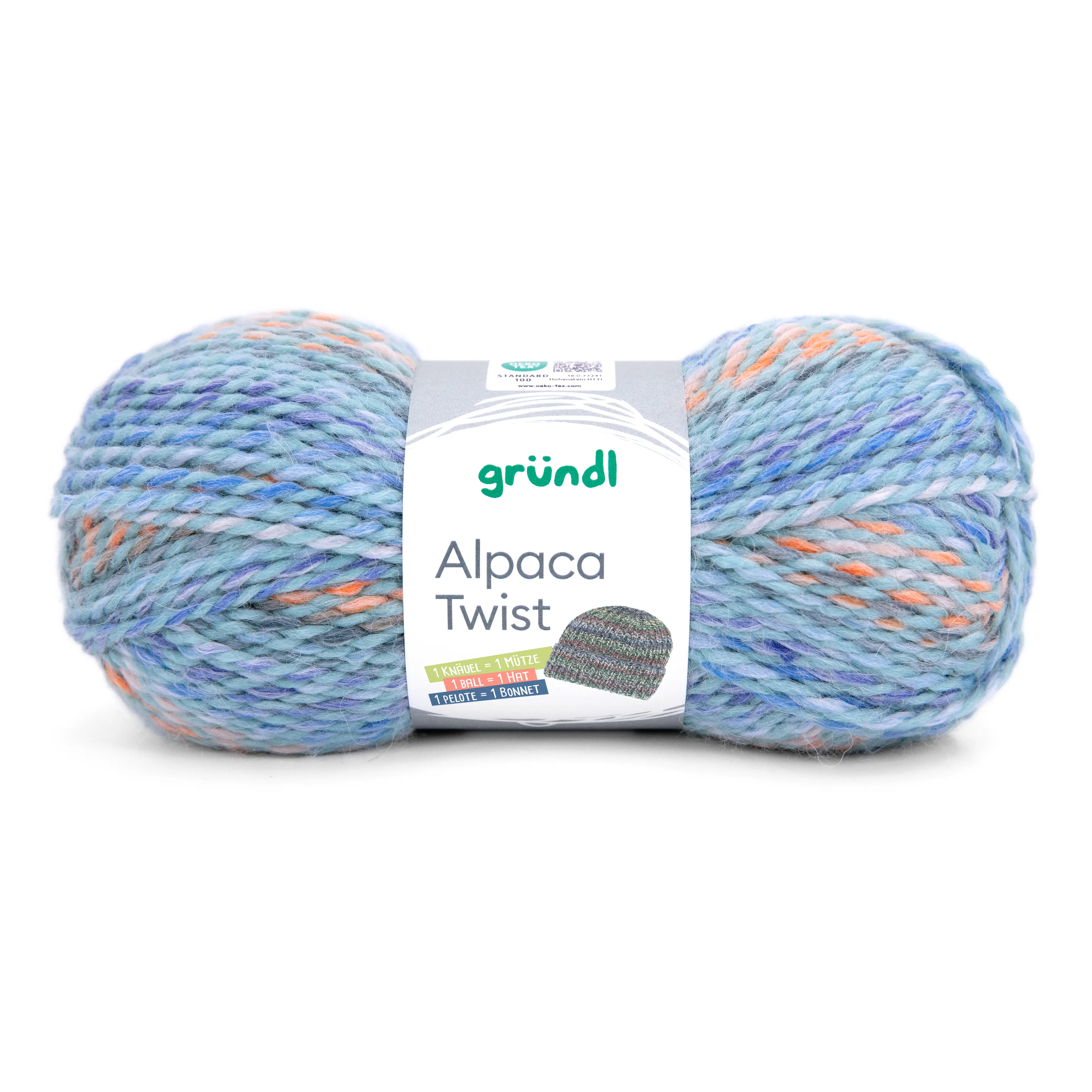 Gründl Wolle Alpaca Twist 100 g blau-orange