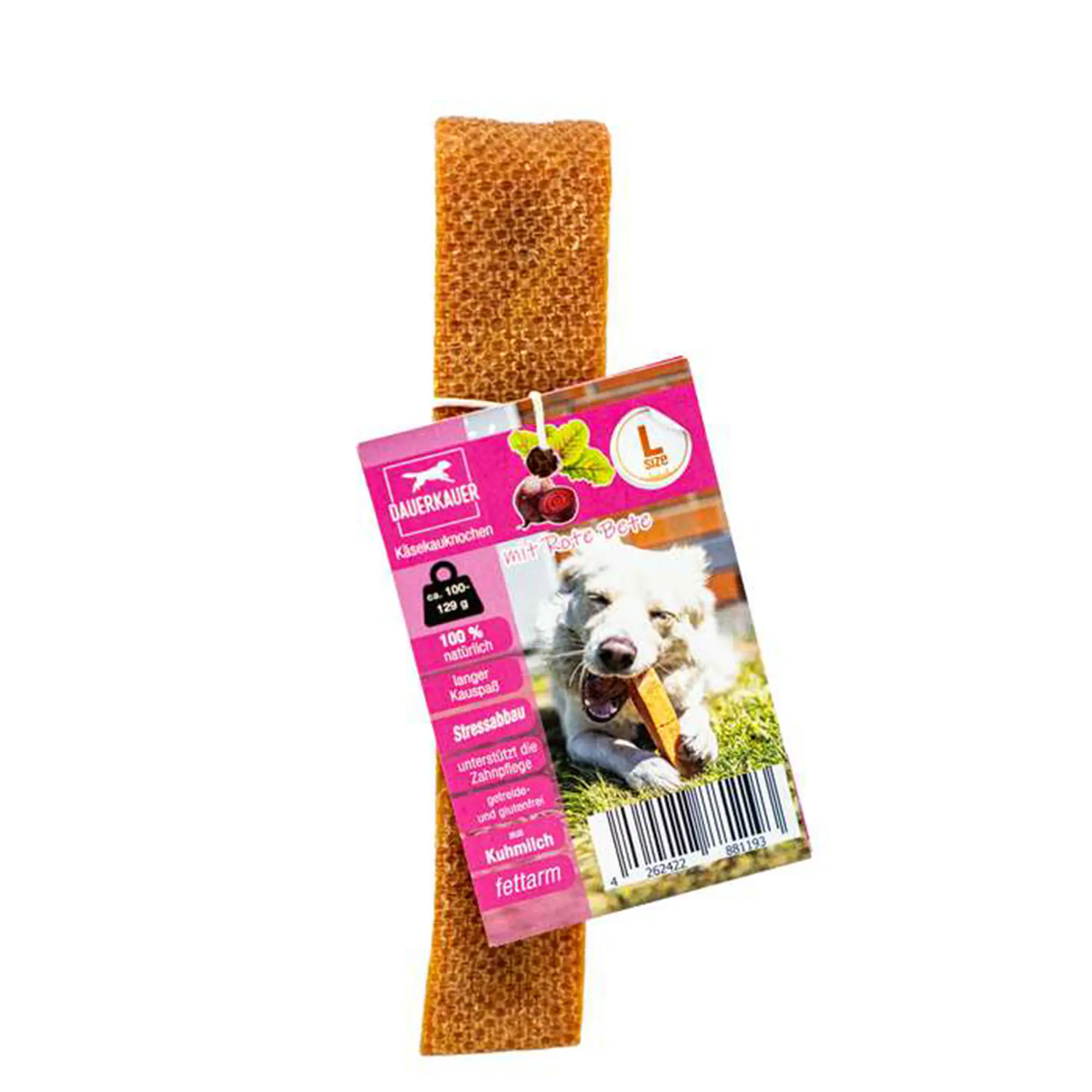 Wolters Hundeleckerli Dauerkauer vegetarischer Käseknochen mit Rote Bete 100 - 129 g