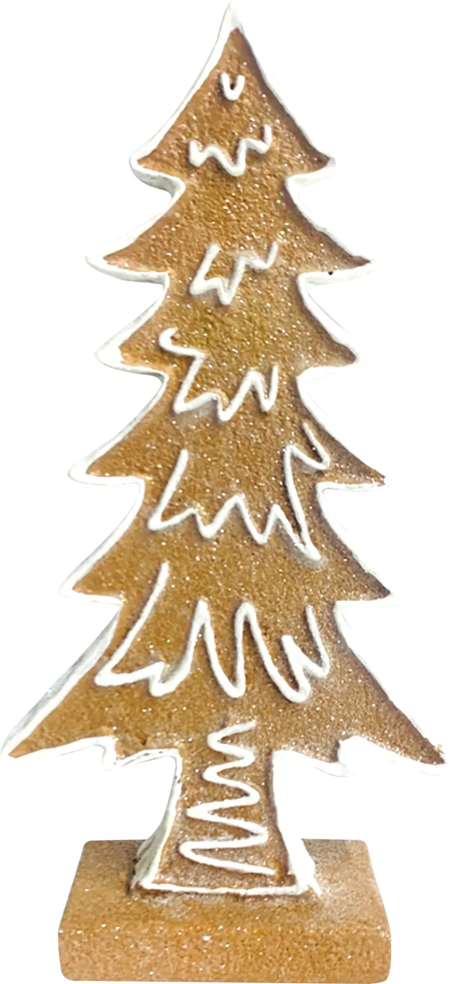 Dekofigur Pfefferkuchen Baum 25 x 12,5 x 5,5 cm bunt