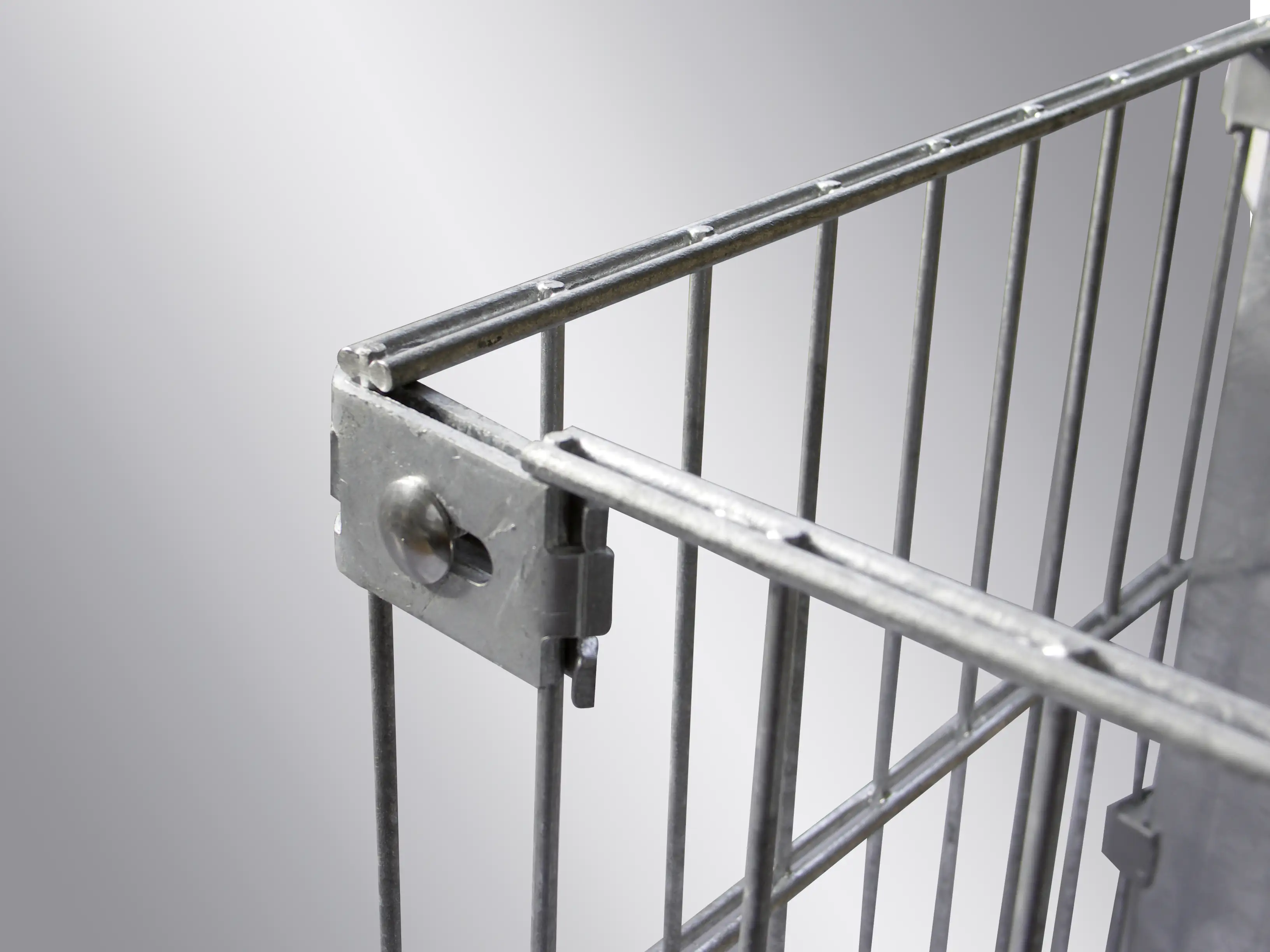 Alberts Eckverbinder zur Verbindung zweier Doppelstabmatten verzinkt 2Stk