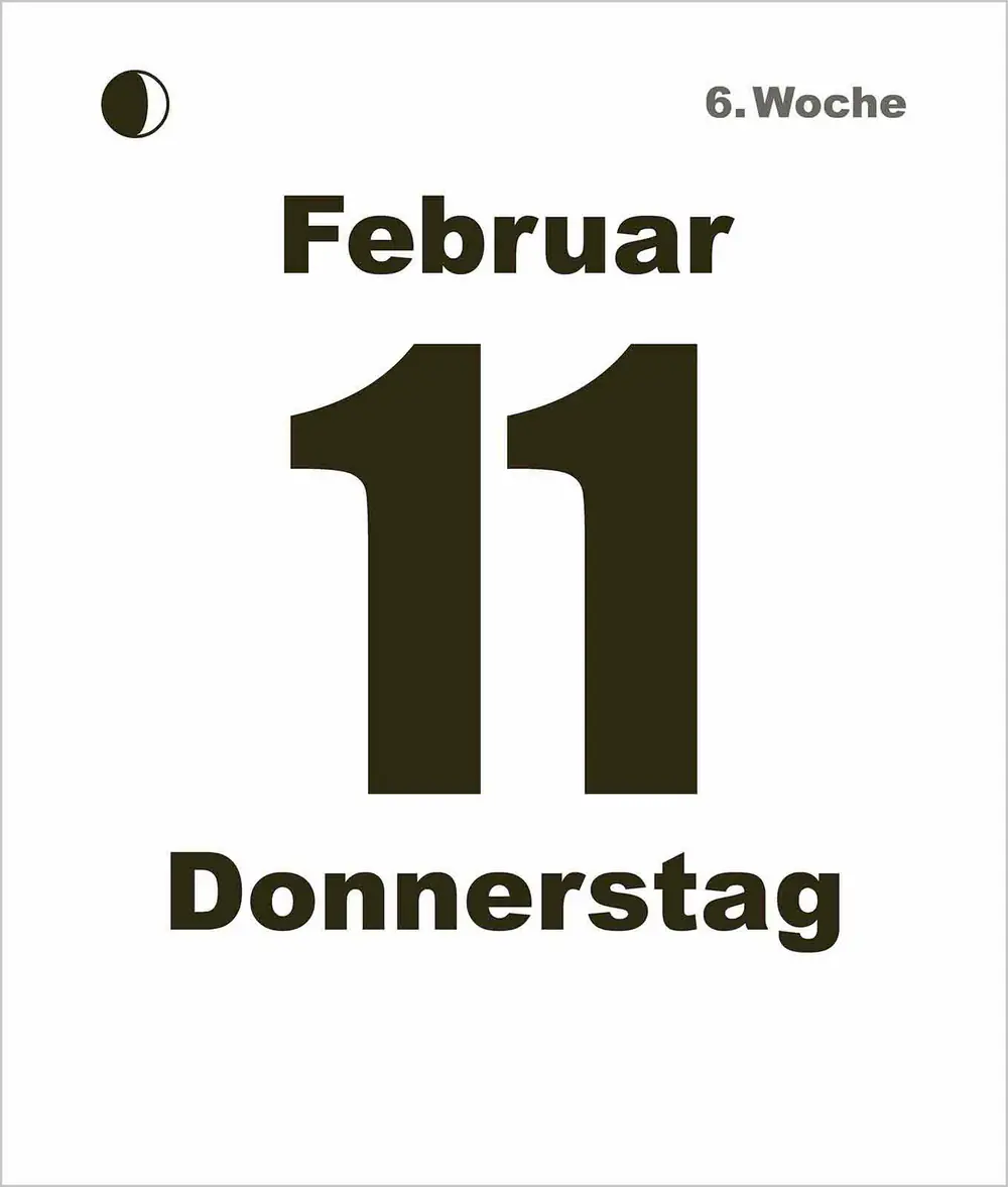 Korsch Kalender Tages-Abreißkalender Mini 2027 