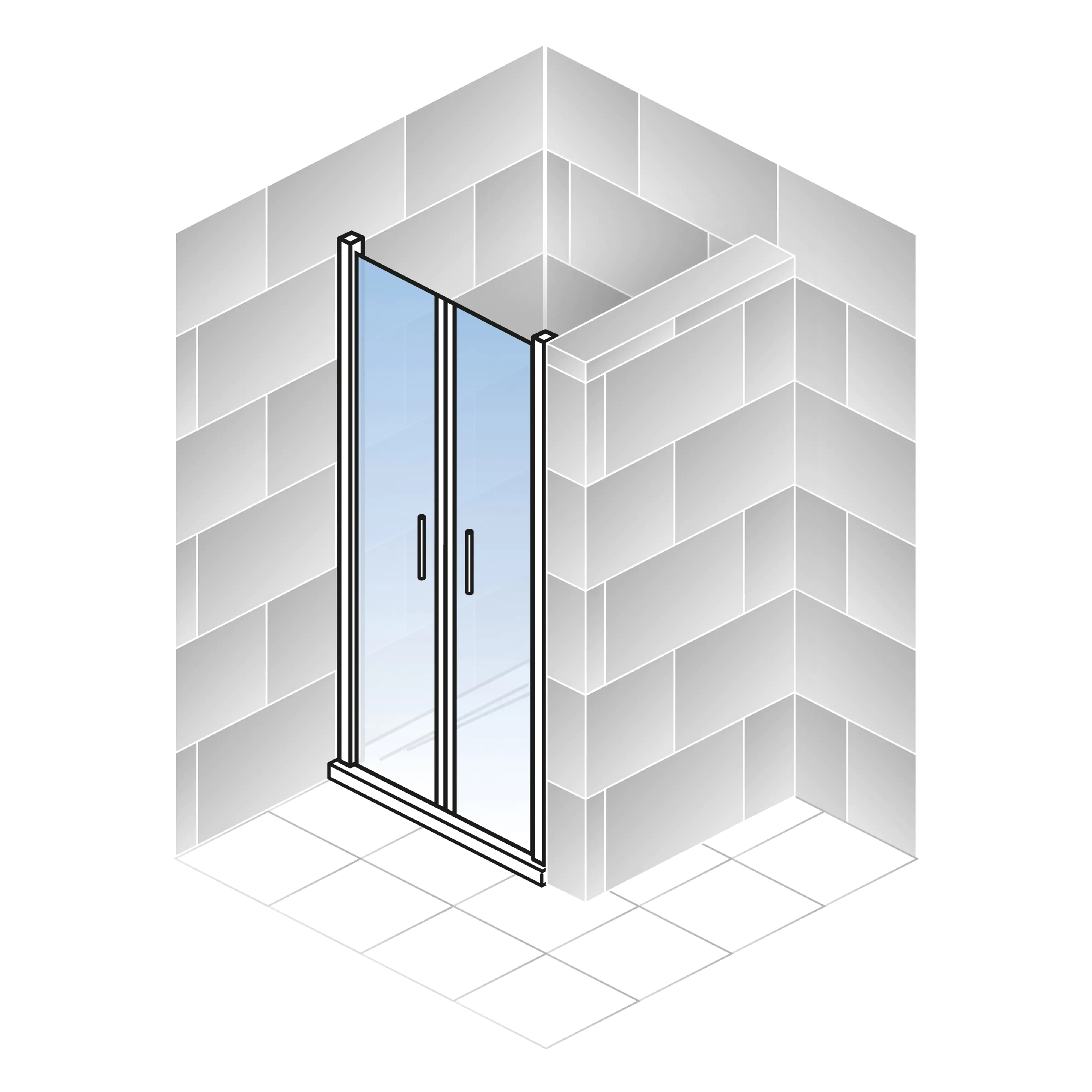 4060991057045_3 Schulte Pendeltür Seitenwand 79,2-81,2 x 200 cm Alexa Style 2.0