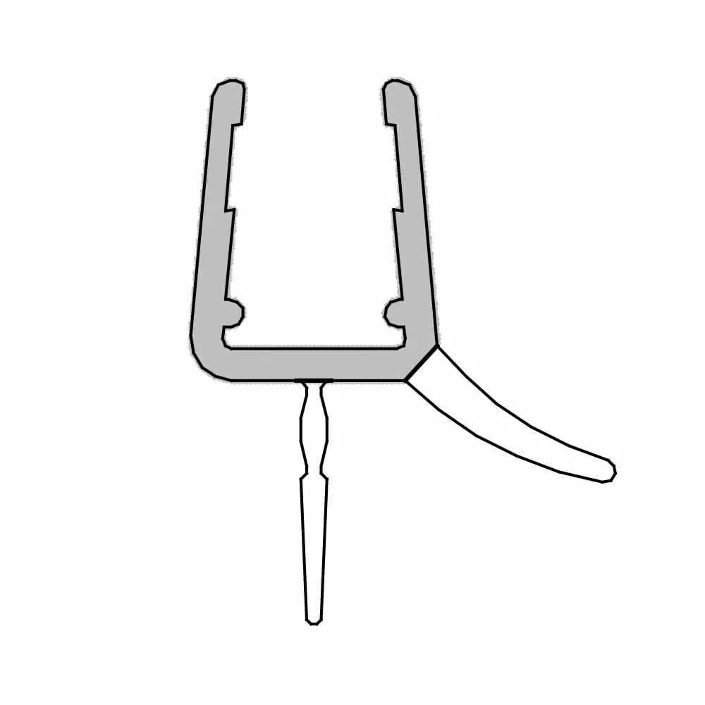 Schulte Dichtung für Duschkabinen Glasstärke: 6 mm Länge: 72 cm