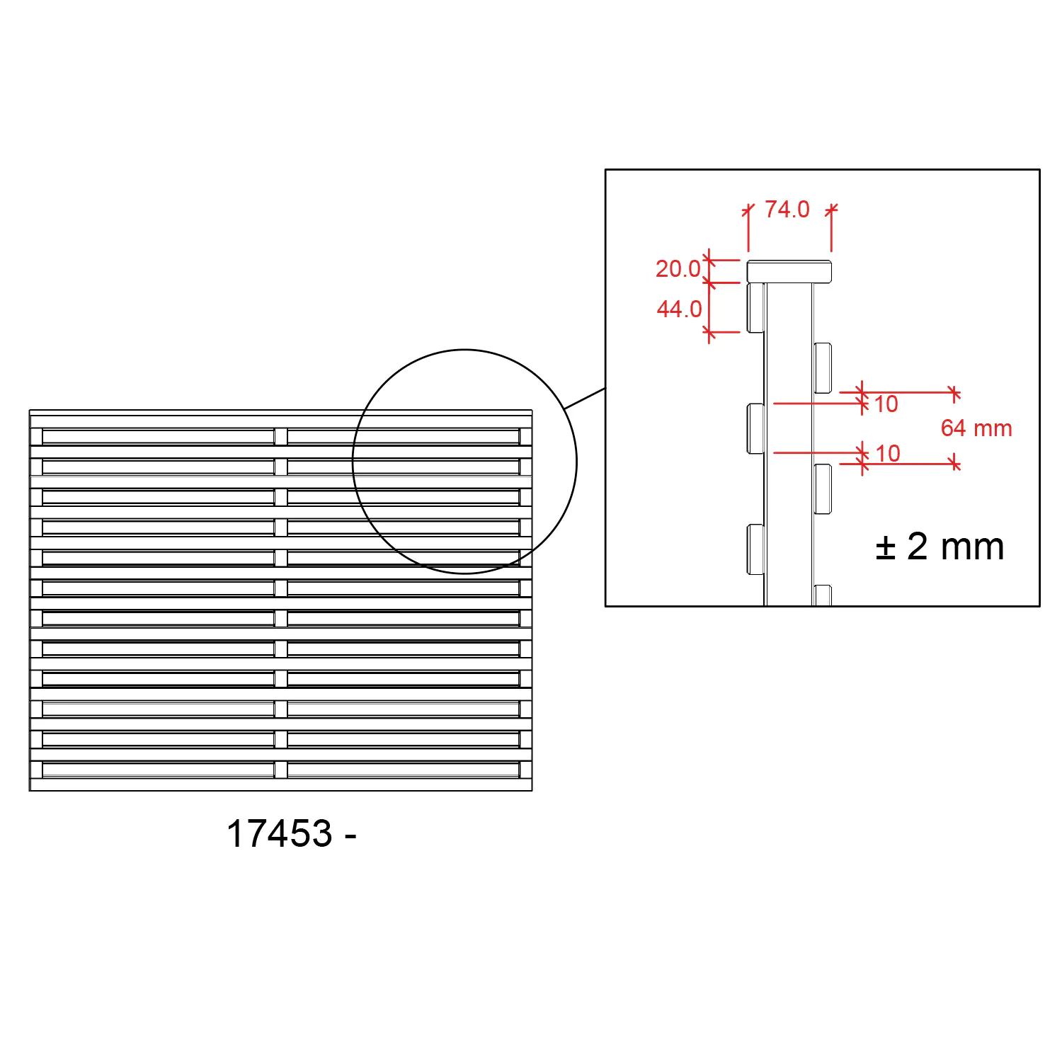 Plus Zaun Osaka 180 x 136 cm RAL 9010 Weiß