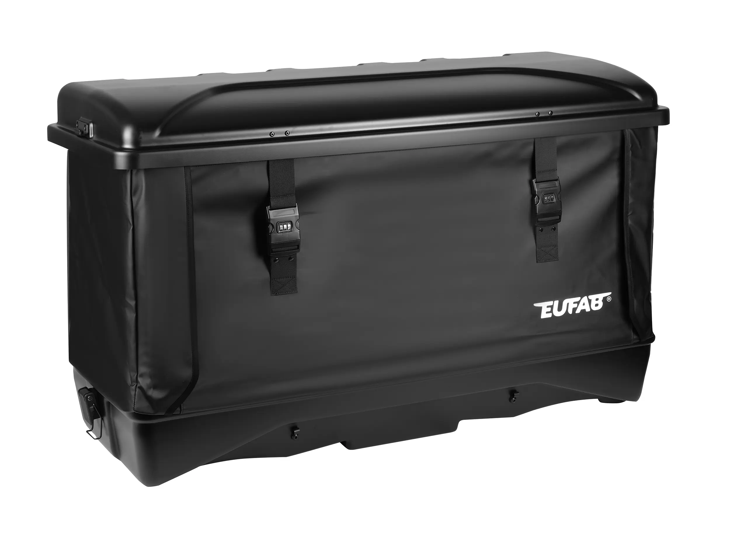 EUFAB Transportbox für Fahrradträger abschließbar 350 L schwarz