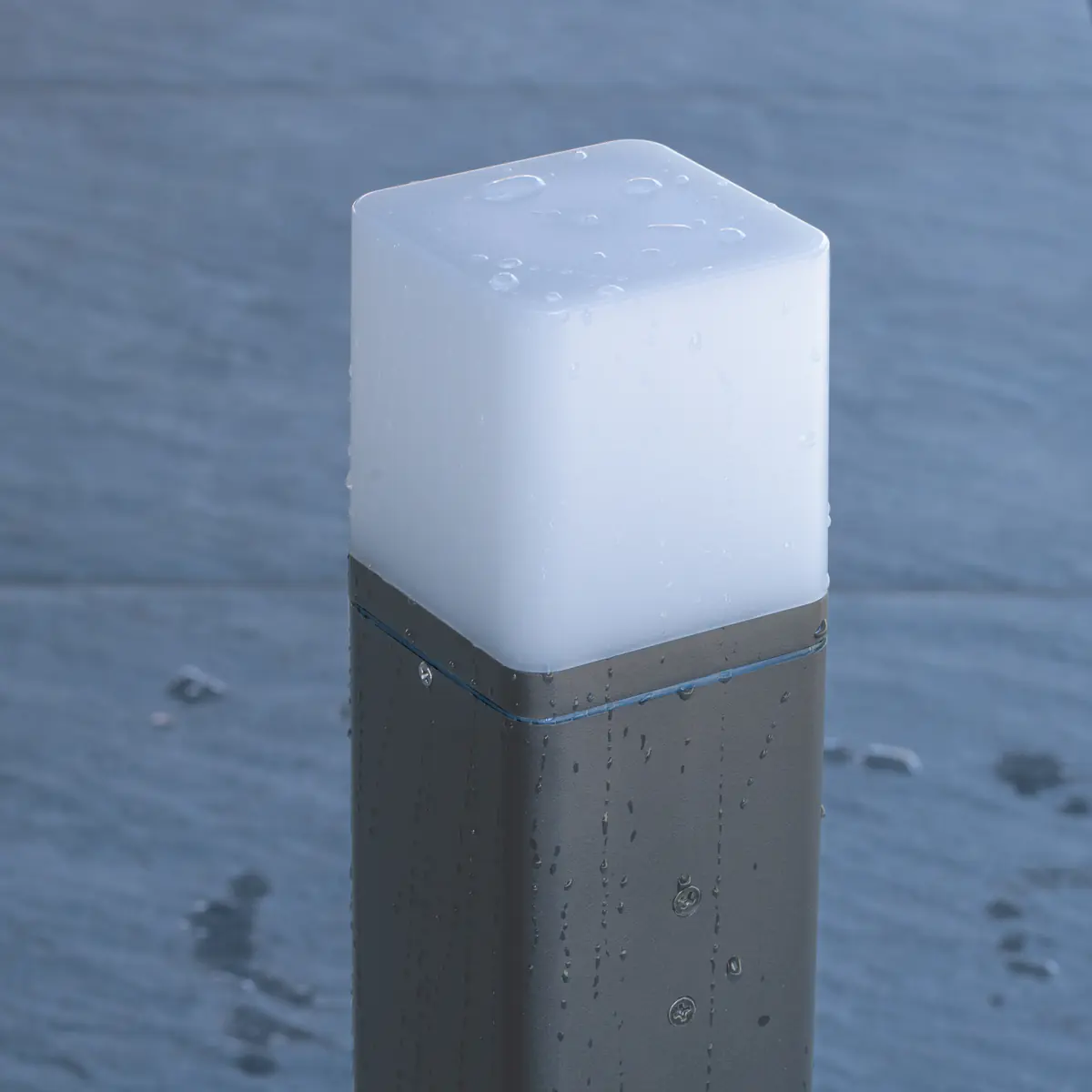 Unitec Wegeleuchte M E27 mit Dämmerungssensor anthrazit 50 cm