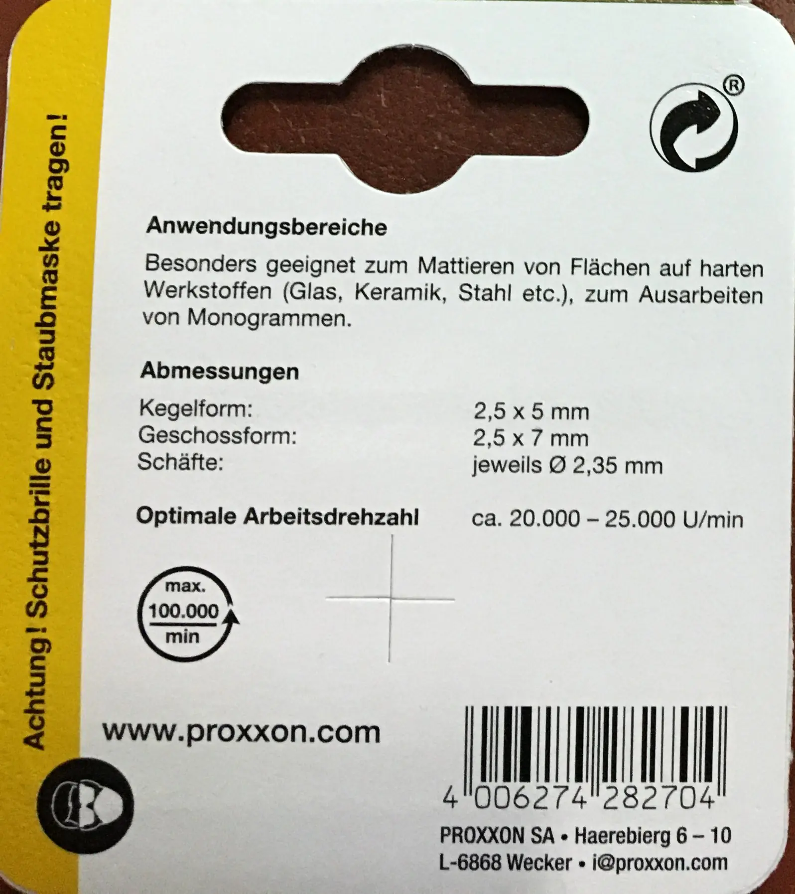 Proxxon Micromot Silizium-Carbid-Schleifstifte