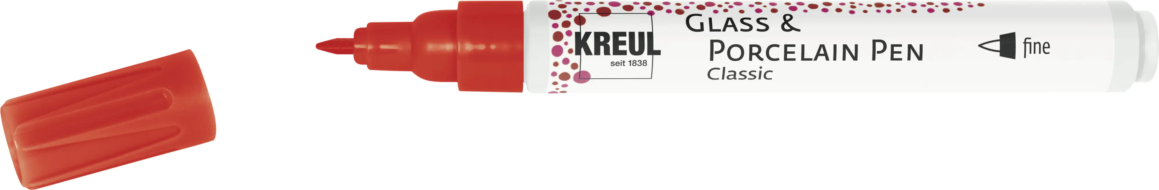 Kreul Glass & Porcelain Pen Classic kirschrot 1 - 2 mm