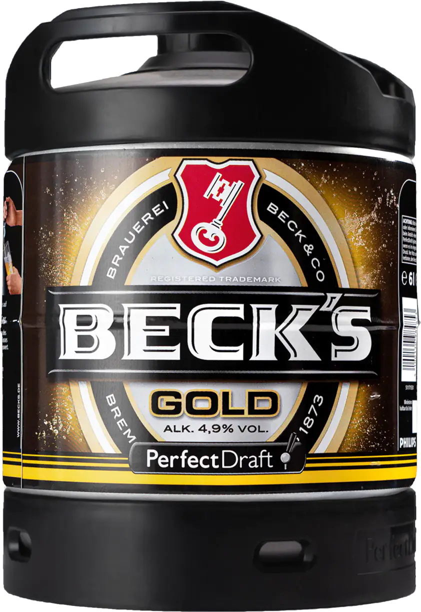 Becks Gold Bier 1x 6 l Fass für Perfect Draft Bierzapfanlage Becks Gold Bier 1x 6 l Fass für Perfect Draft Bierzapfanlage