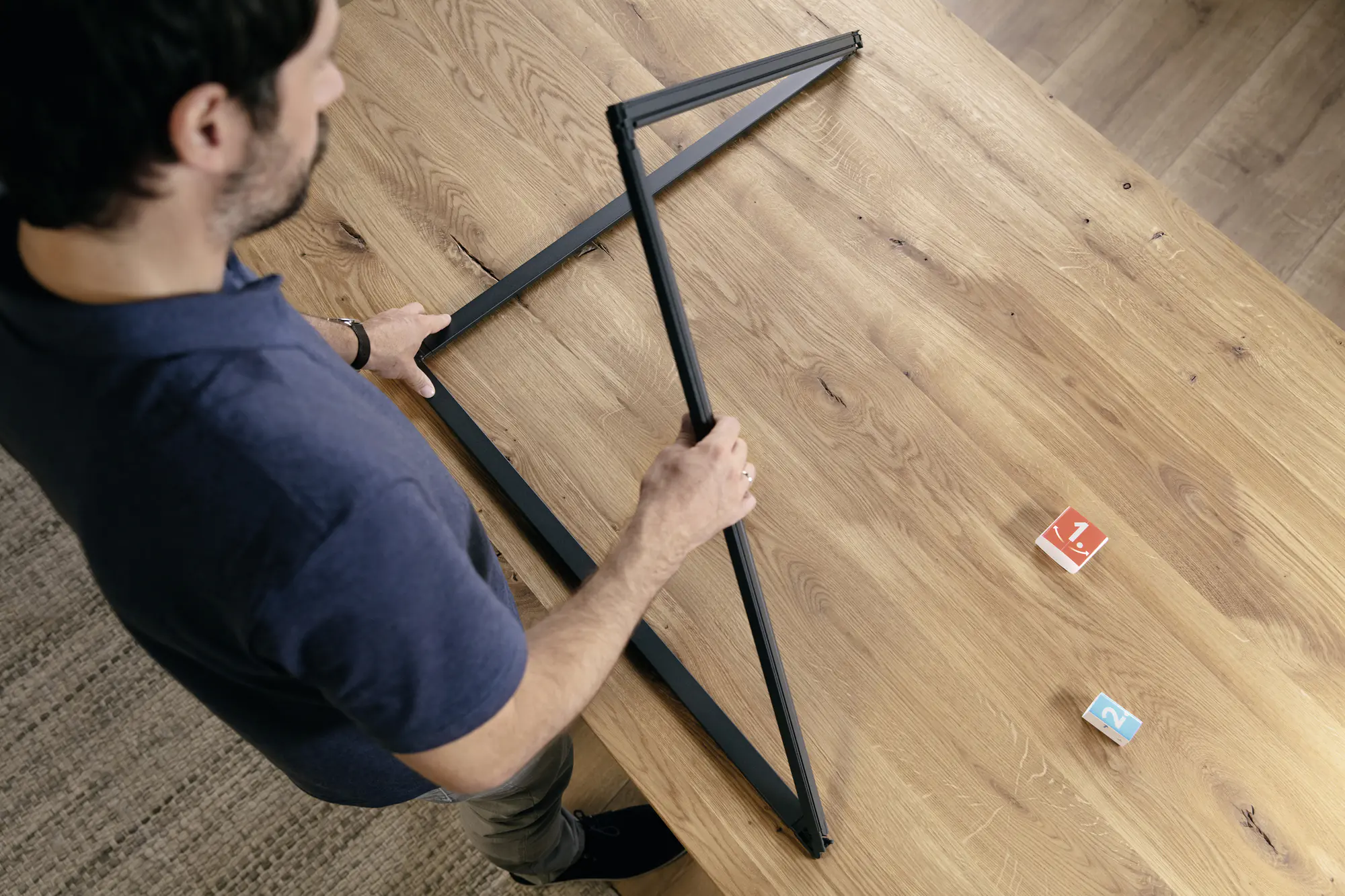 tesa Fliegenschutz-Fenster FALT 80 x 80 - 140 x 140 cm weiß/weiß