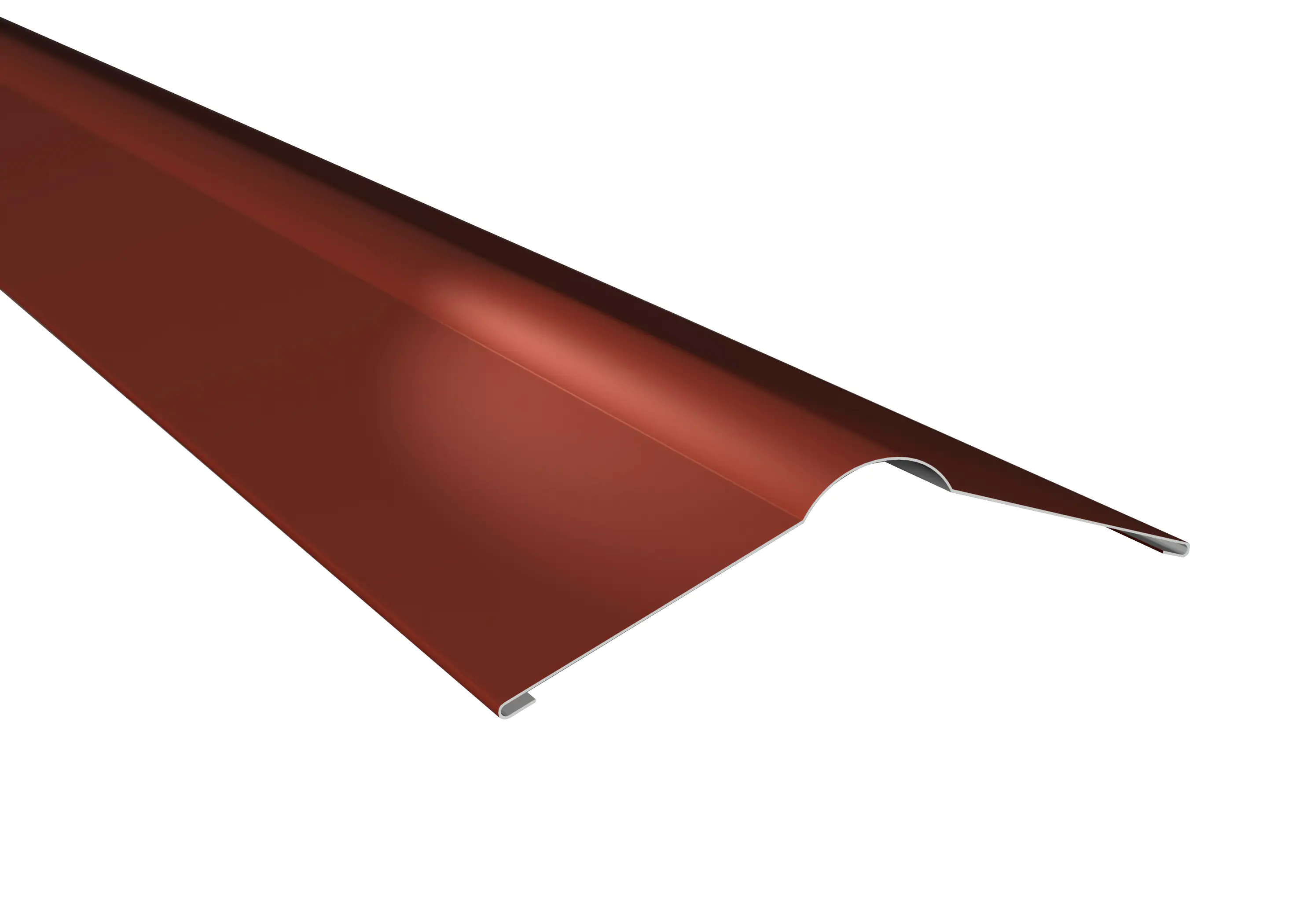 Weckman Firstblech 100 x 31,2 cm ziegelrot