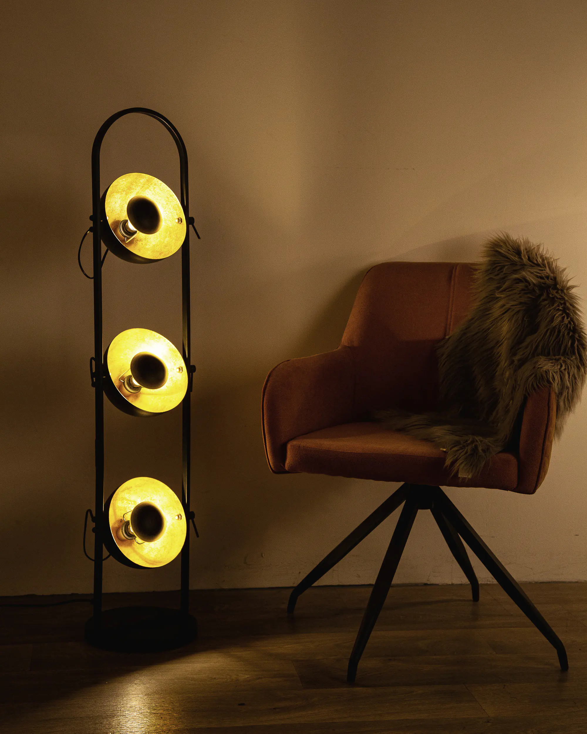 Globo Stehleuchte Ole 111,7 cm schwarz