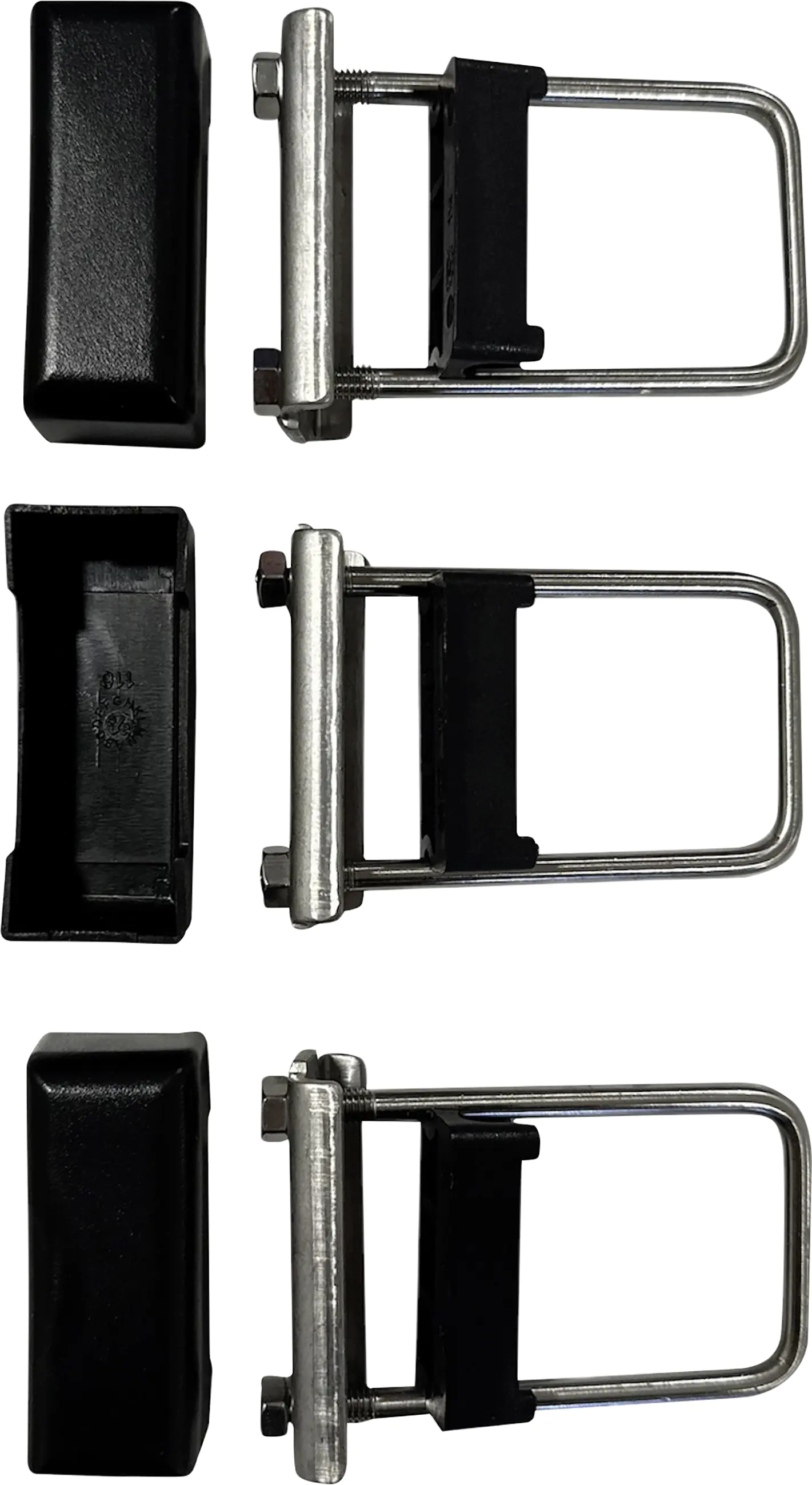 ABZ Gittermatten-Befestigung U-Bügel für 60/40 Pfosten 3er Set