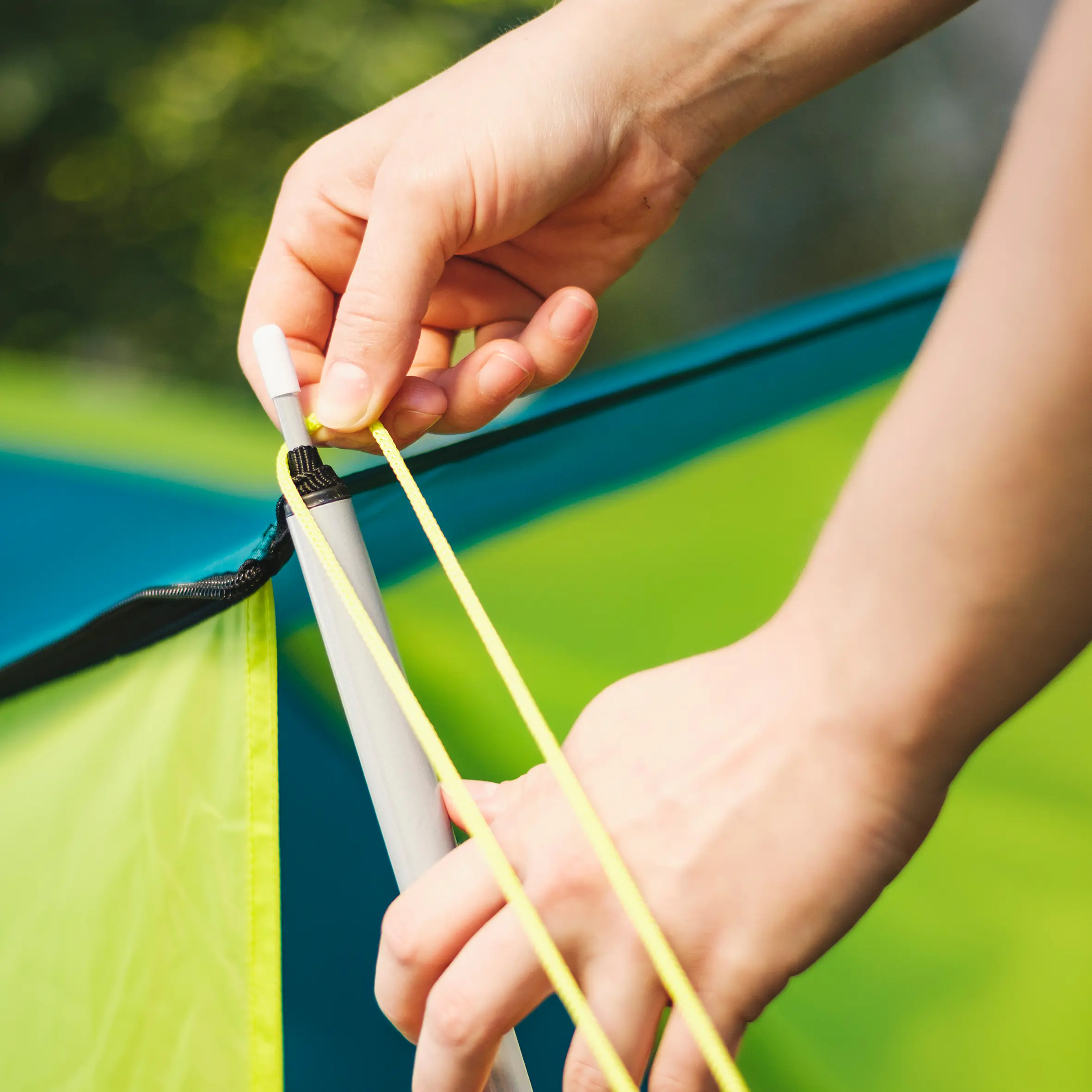 Bestway 3-Personen-Zelt Cool Ground 3 grün-gelb 210 x 210 x 120 cm