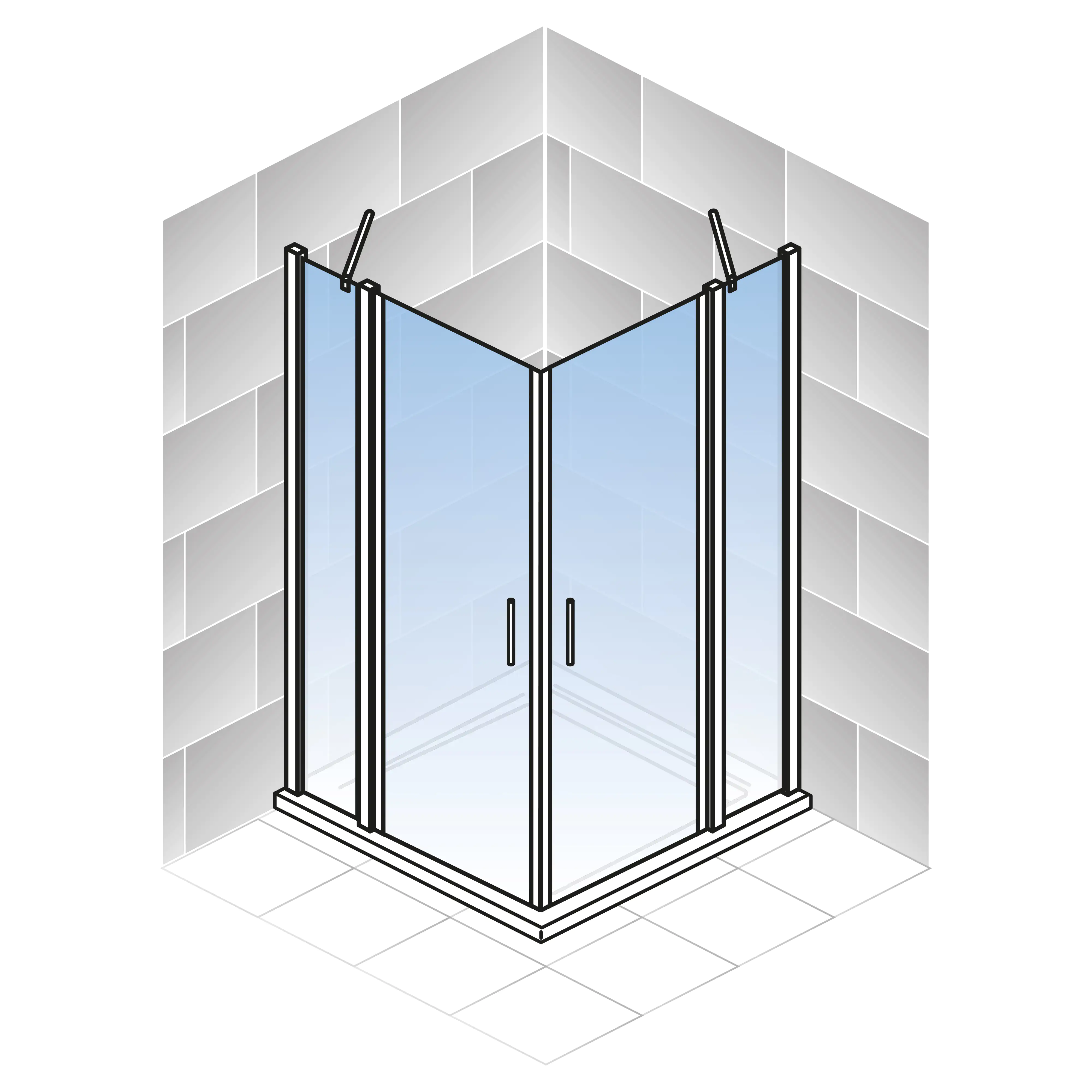 4060991057007_5 Schulte Eckeinstieg Duschwanne 90 x 90 x 192 cm Alexa Style 2.0