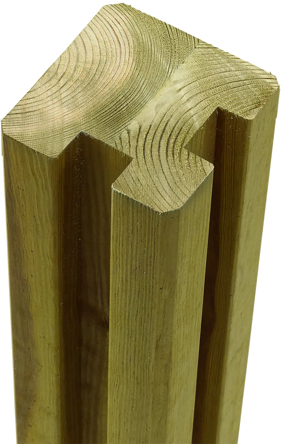 Plus Verleimter Profilpfosten Ecke 2 Nuten - 9x9x186 cm 9x9x186 cm