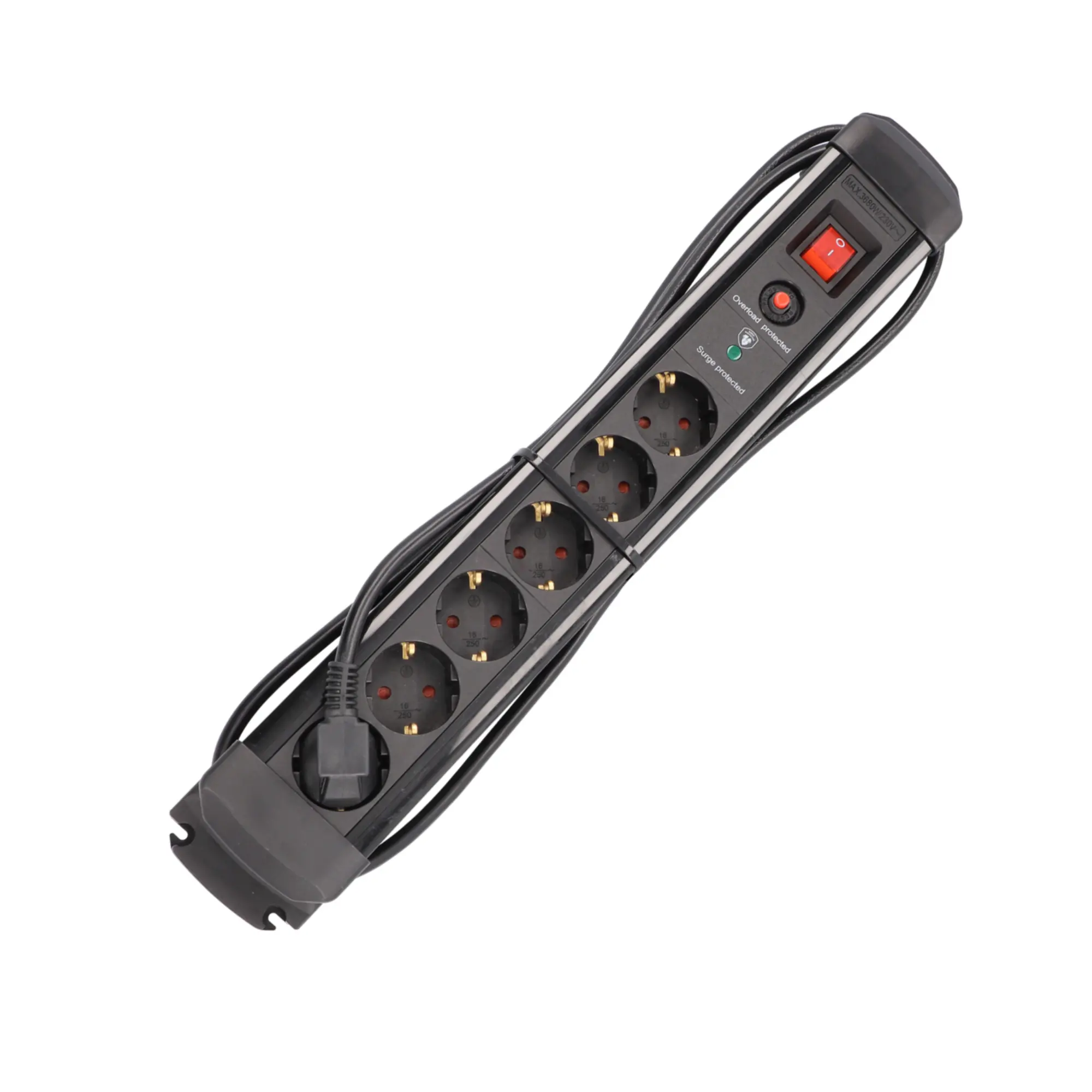 Unitec Tischsteckdose Workline 6-fach mit Schalter & Überspannungsschutz 2 m Unitec Tischsteckdose Workline 6-fach mit Schalter & Überspannungsschutz 2 m