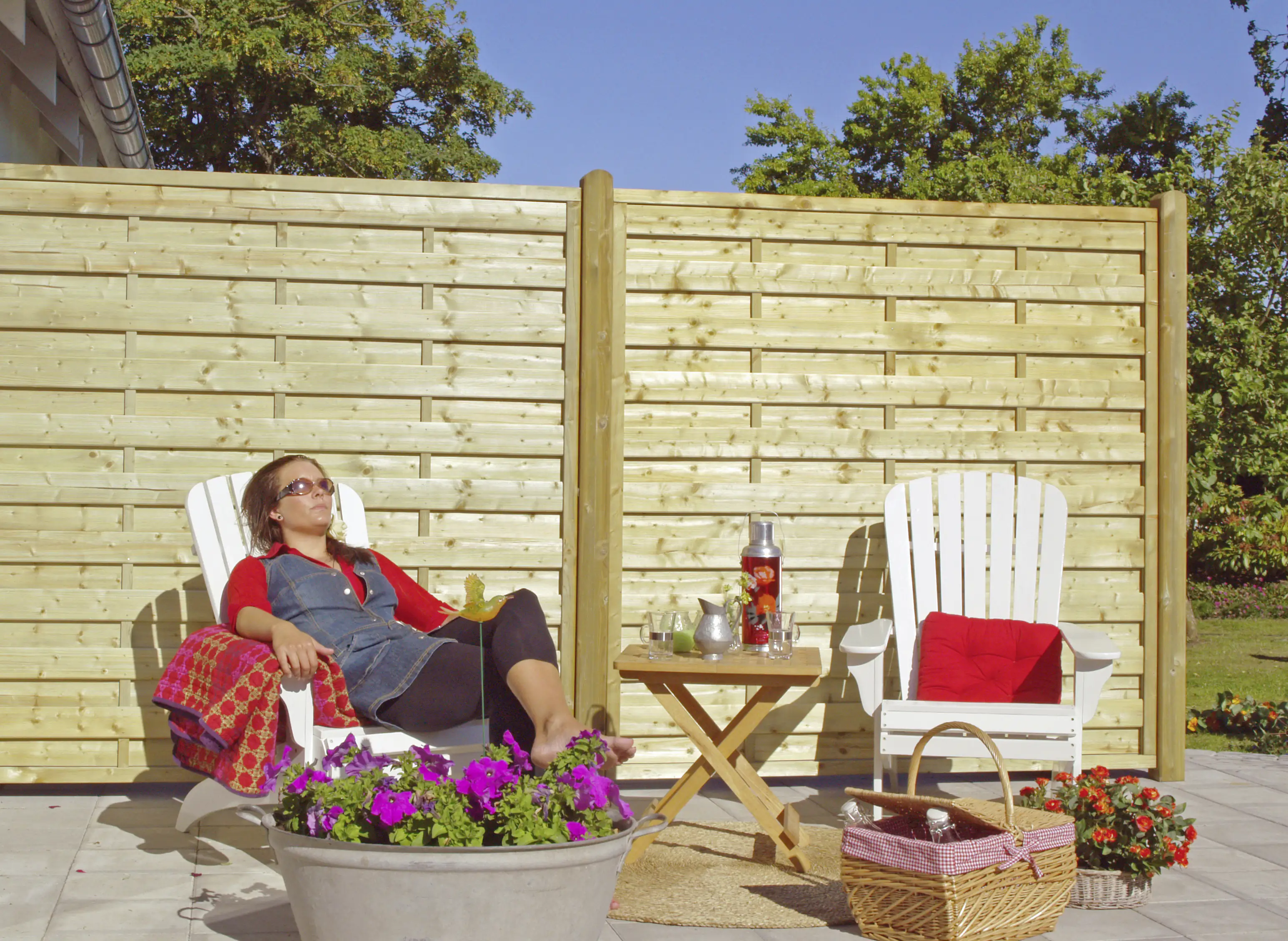 Plus Zaun Bergen 180 x 150 cm Druckimprägniert