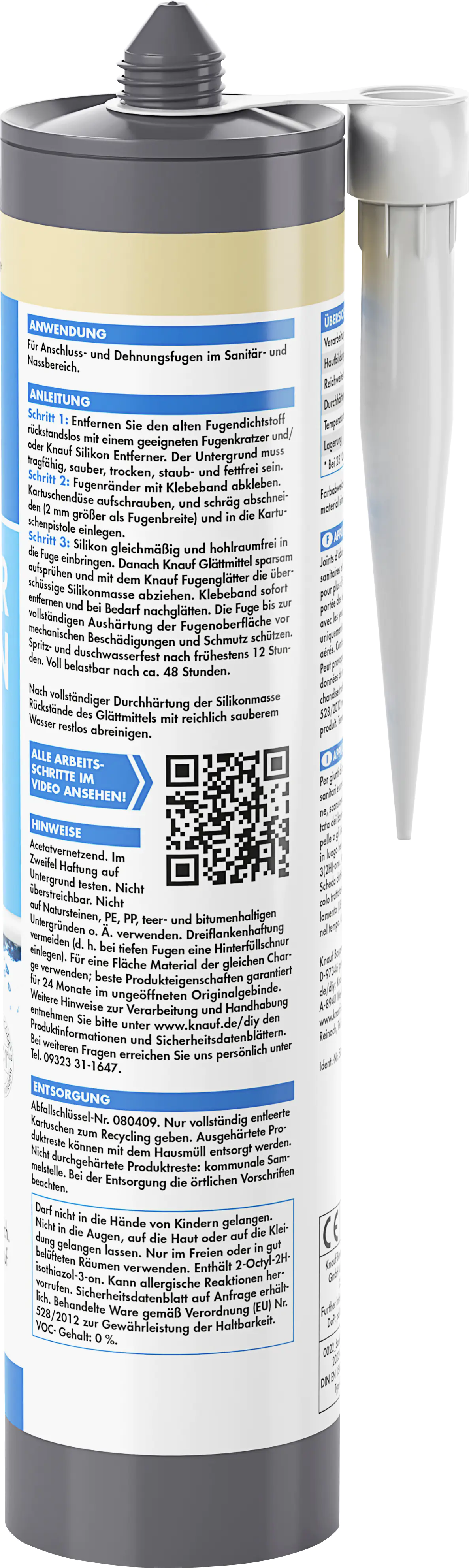Knauf Sanitär Silikon bahamabeige 300 ml
