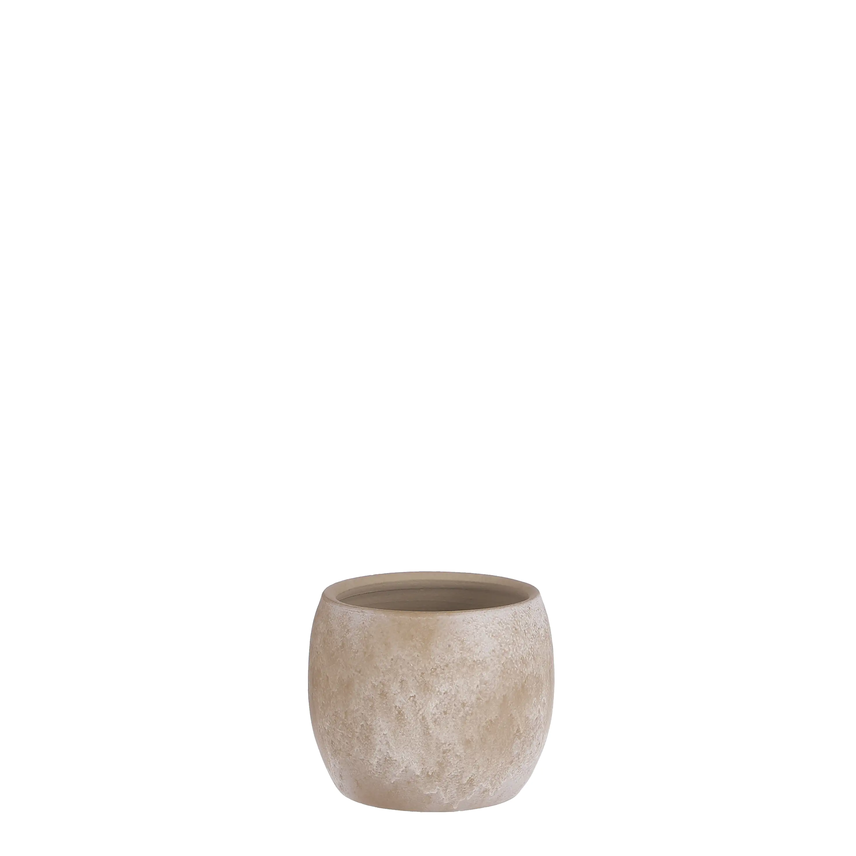 8718861893397 Mica Blumentopf Lester Ø 12 x 14 cm creme