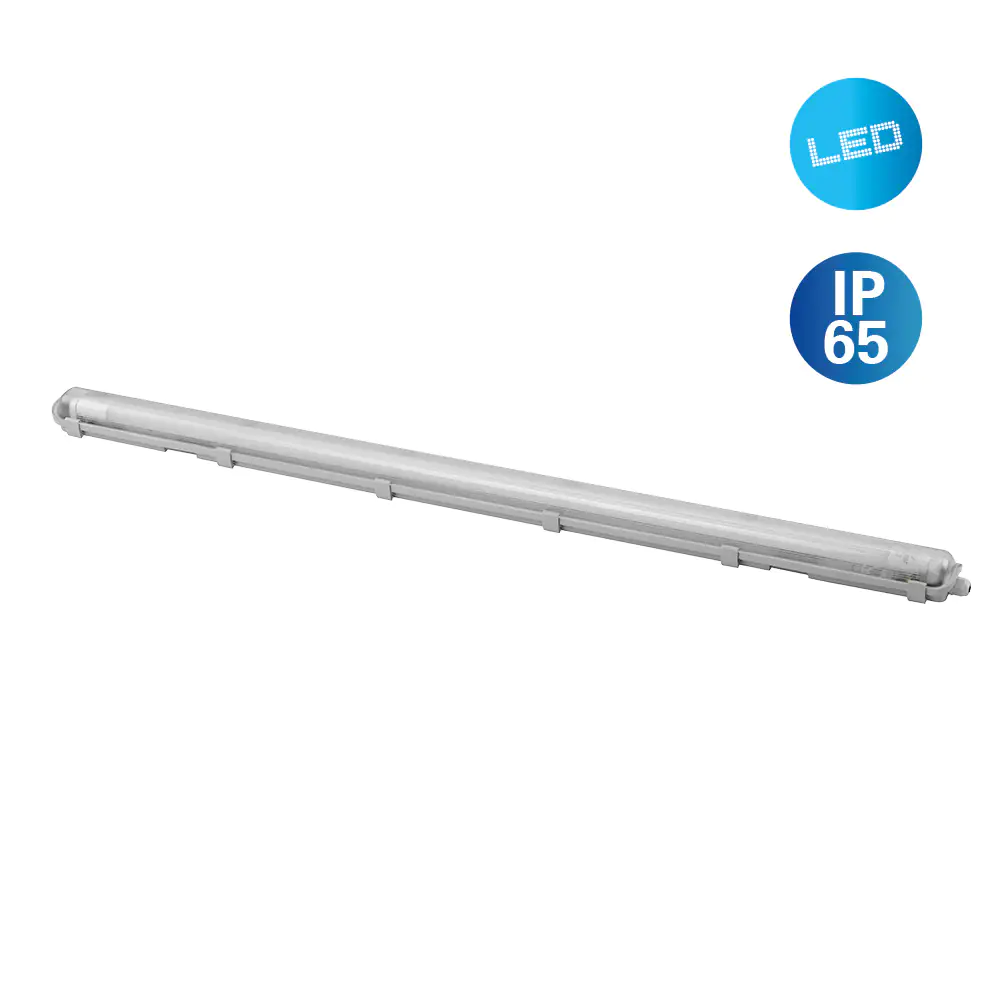 Feuchtraumleuchte Pipe 1flammig 150 cm T8, G13, 24 Watt, 2400 lm, 4000 K Feuchtraumleuchte Pipe 1flammig 150 cm T8, G13, 24 Watt, 2400 lm, 4000 K