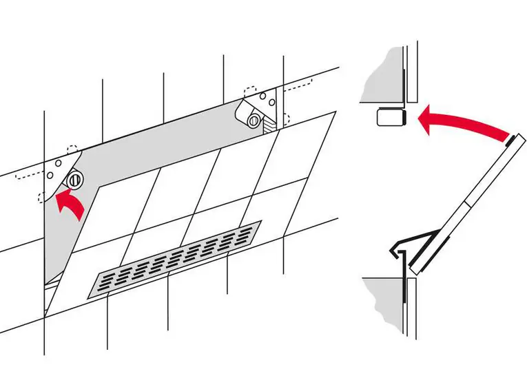 Ottofond Revisionsklappe inkl. Lüftungsgitter 35,5 x 25 cm alu