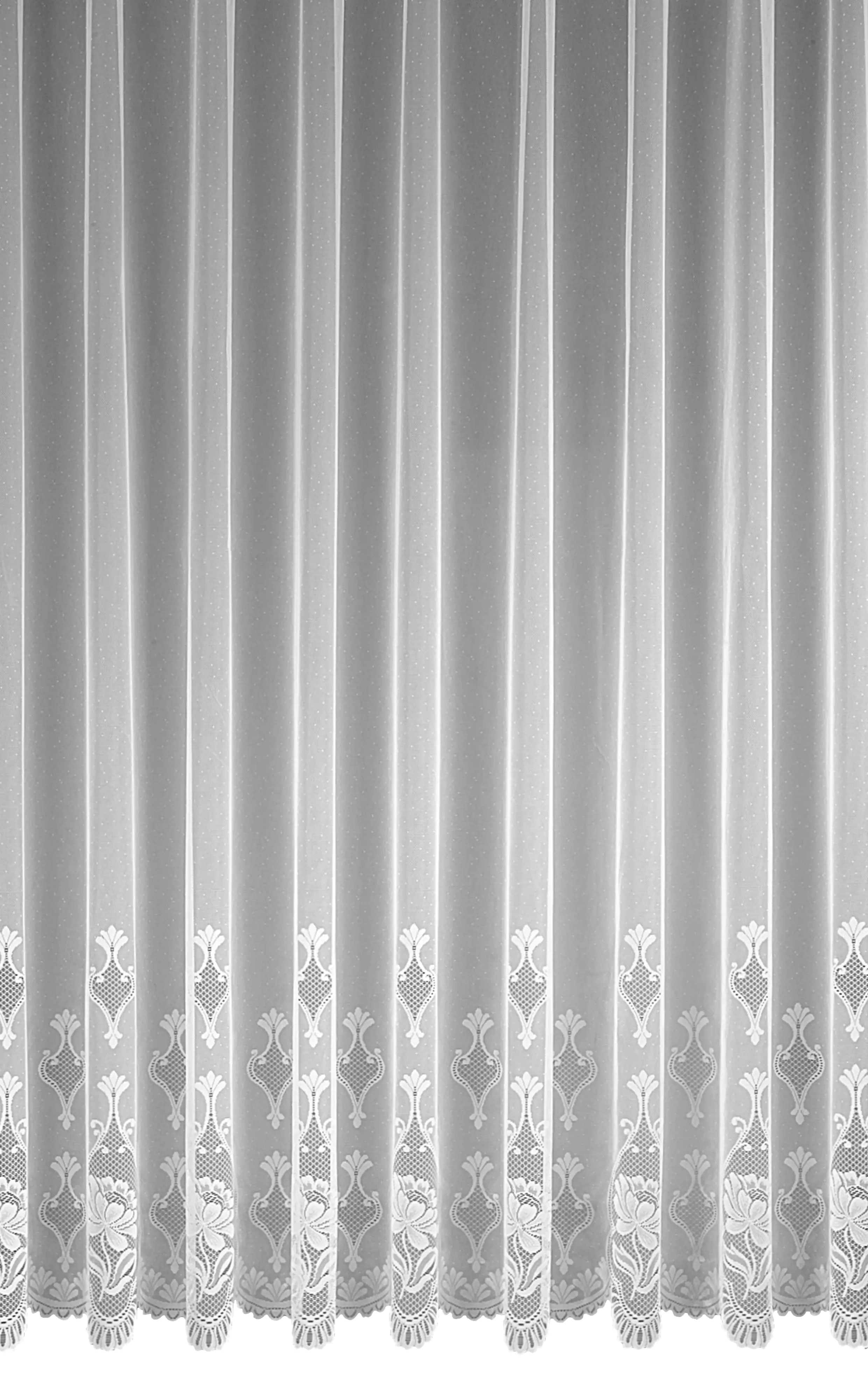 Neusser Collection Sockelstore mit Gardinenband weiß 300x125 cm