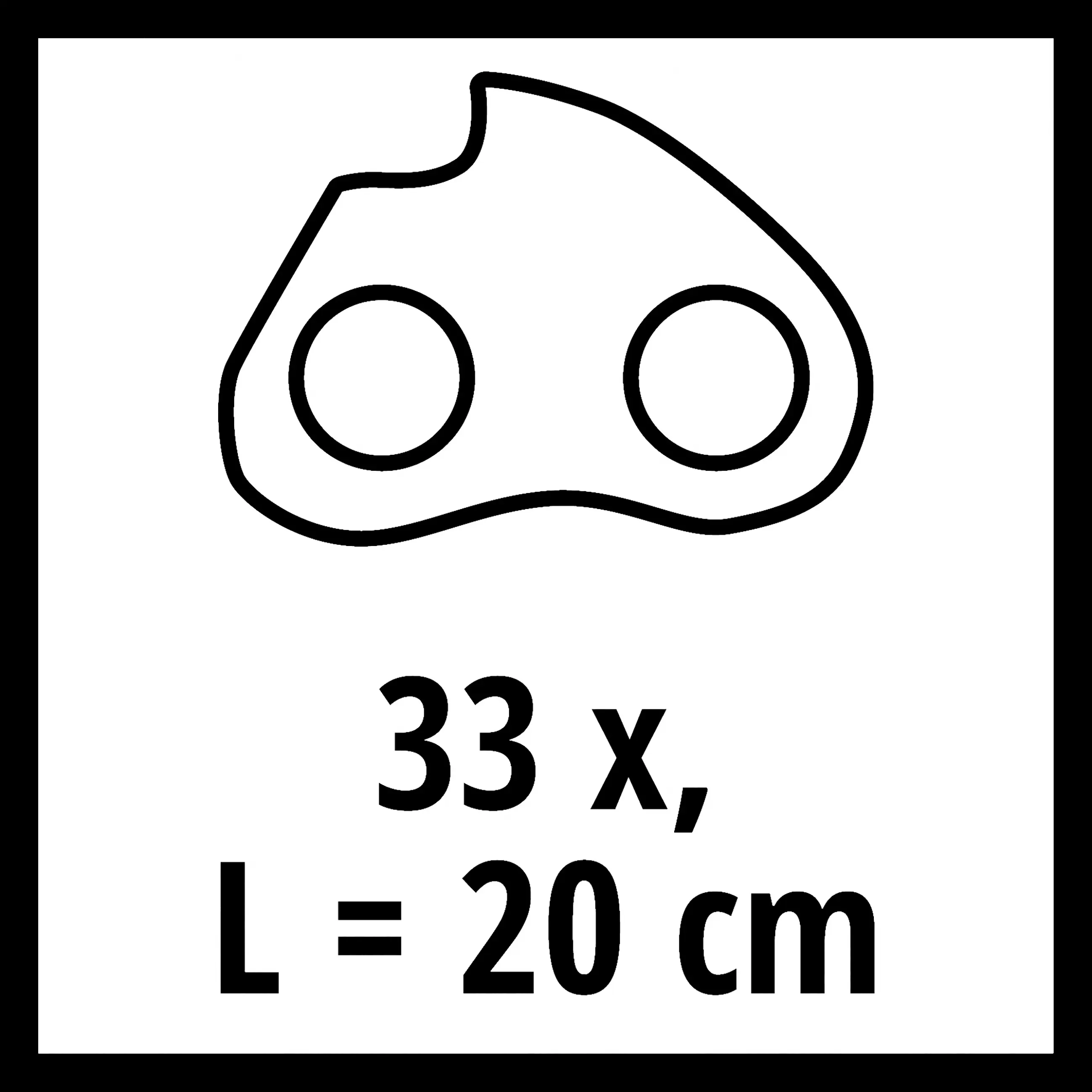 Einhell Ersatzkette Kettensäge 20 cm 1,1 33T 3/8