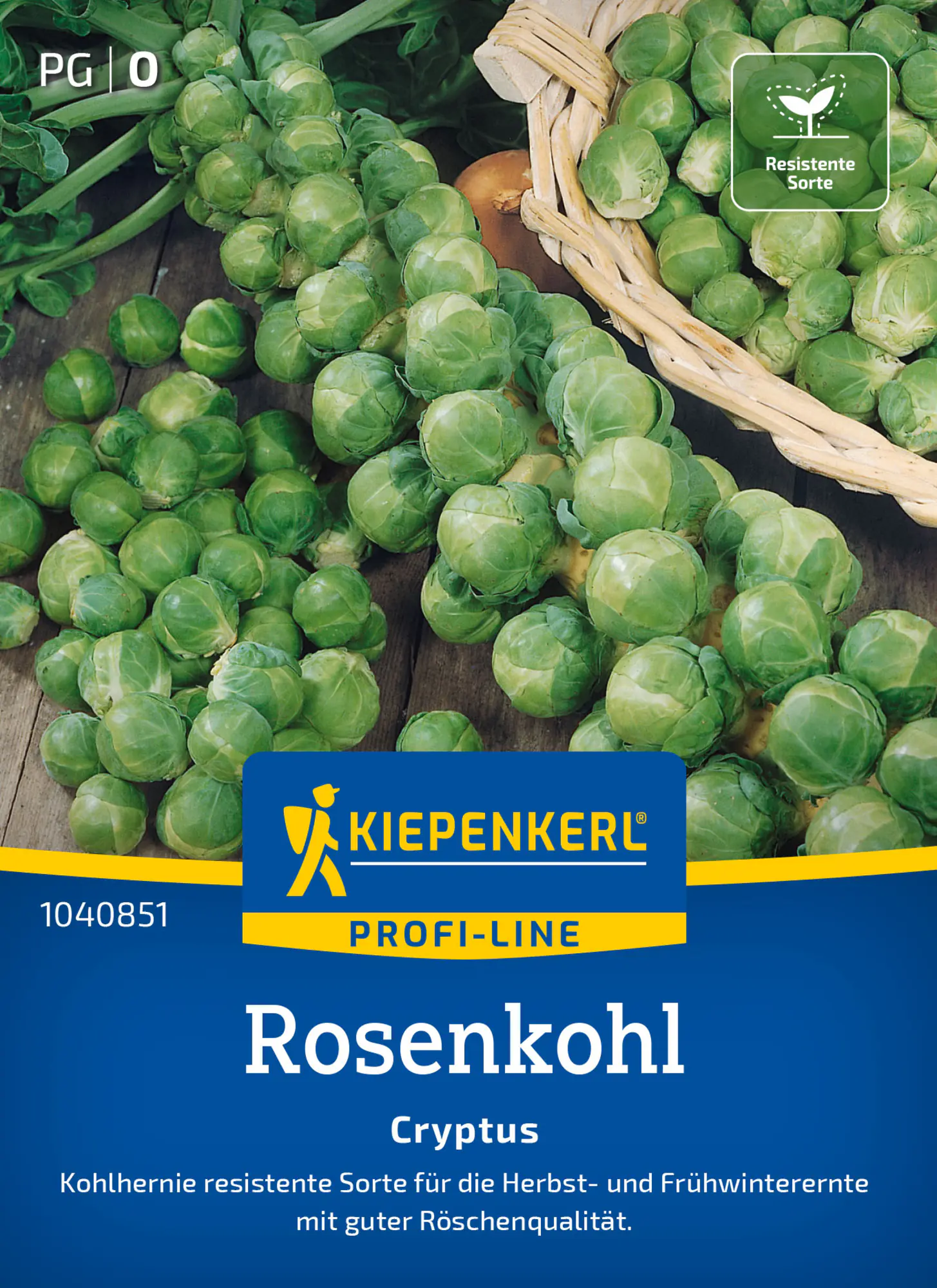 Kiepenkerl Profi-Line Saatgut Rosenkohl Cryptus F1 für ca. 10 Pflanzen
