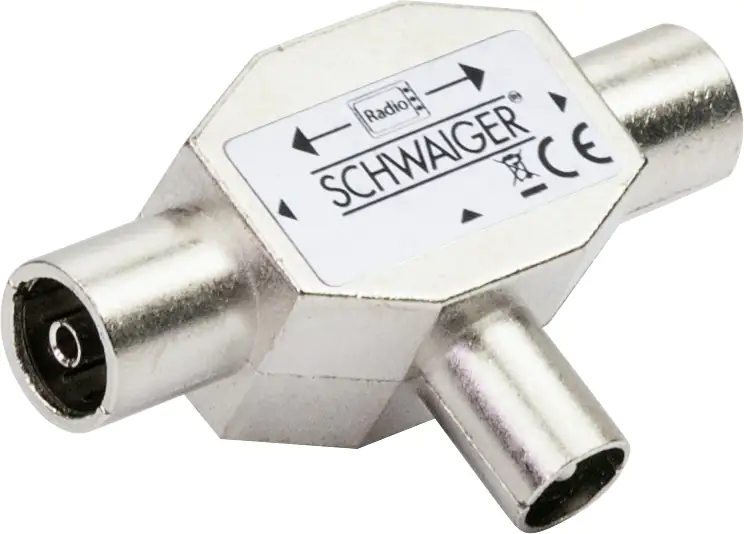 4004005205442 Schwaiger 2-fach Aufsteckverteiler (Rundfunk)