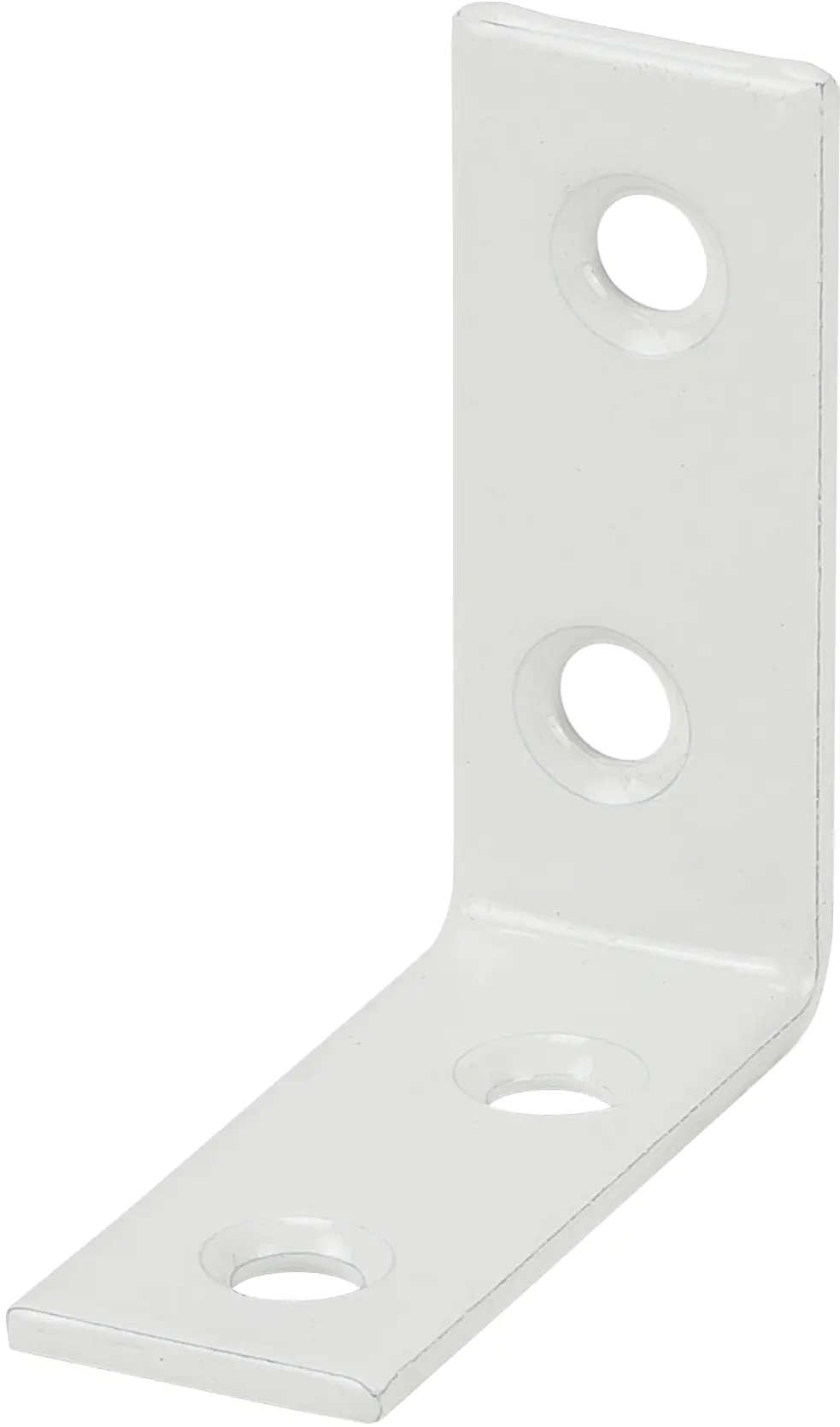 Vormann Stuhlwinkel 80x80x18 mm Stahl verzinkt weiß - 1 Stück