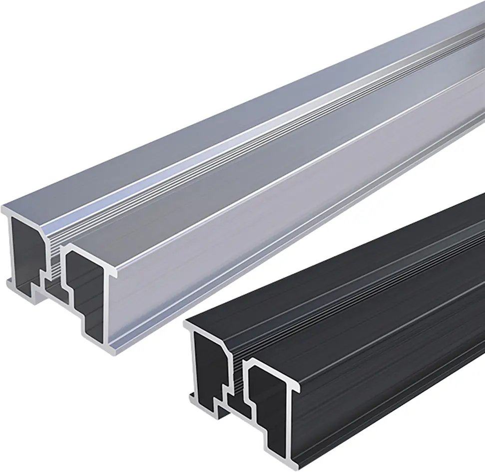 HSI Terra Systec Aluminium-Schiene pressblank 2 m