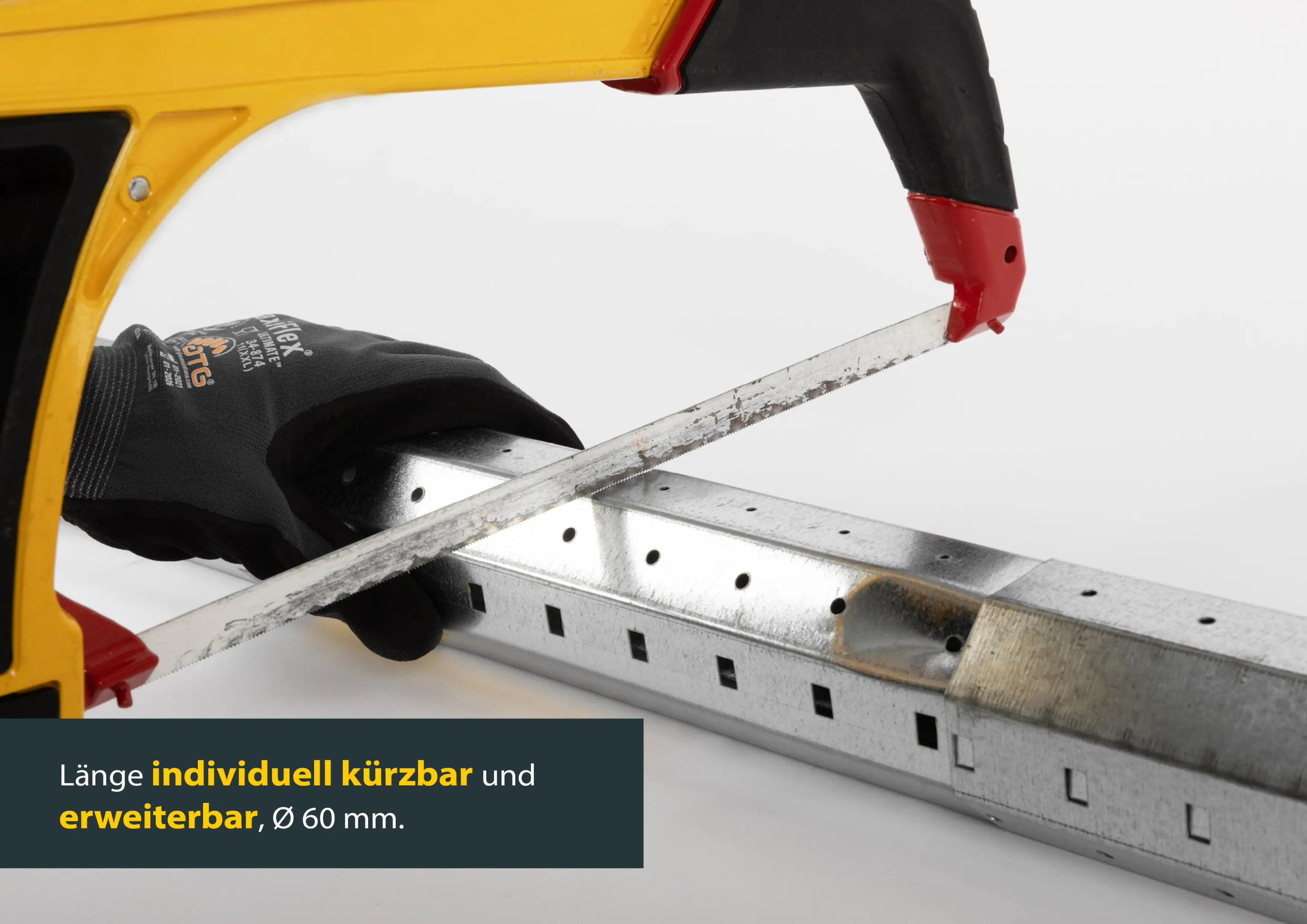 Schellenberg Rolladenwelle Maxi, 6 x 100 cm Achtkantige Stahlrohrwelle