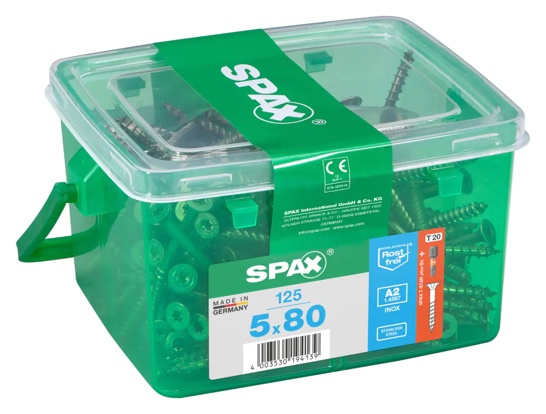 Spax Universalschrauben 5.0 x 80 mm TX 20 - 125 Stk.