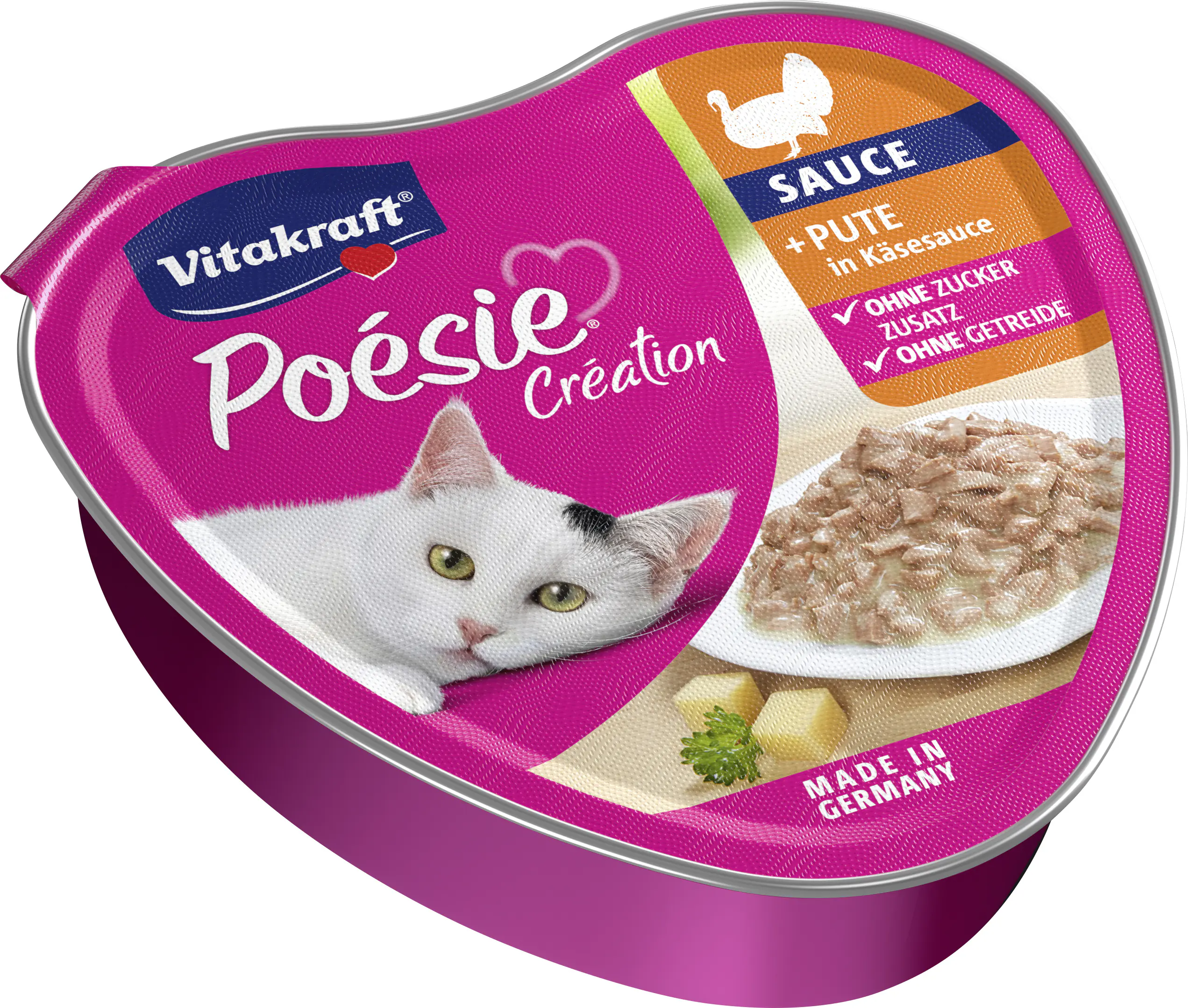 Vitakraft Poésie Katzenfutter Création Pute in Käsesauce 85 g
