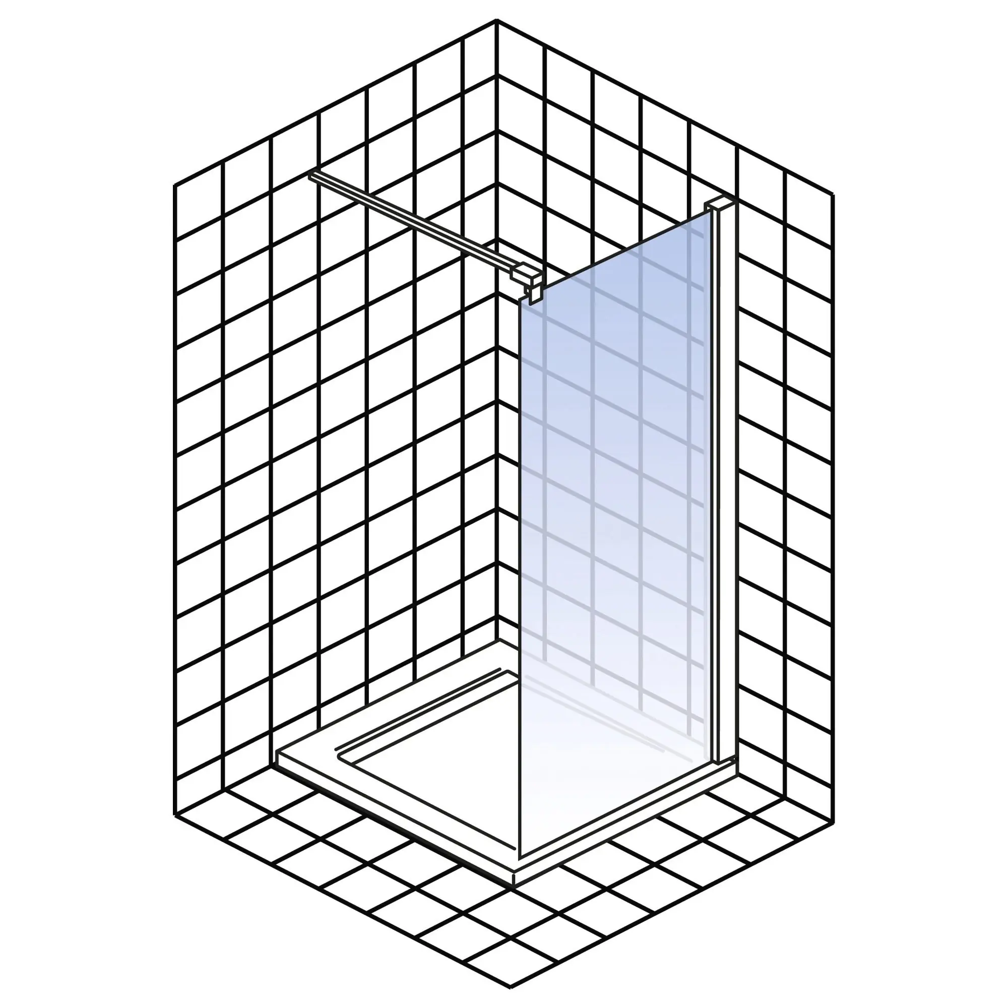 Schulte Duschwand Walk In Trend 2.0 100 x 200 cm Goldoptik matt klar Schulte Duschwand Walk In Trend 2.0 100 x 200 cm Goldoptik matt klar