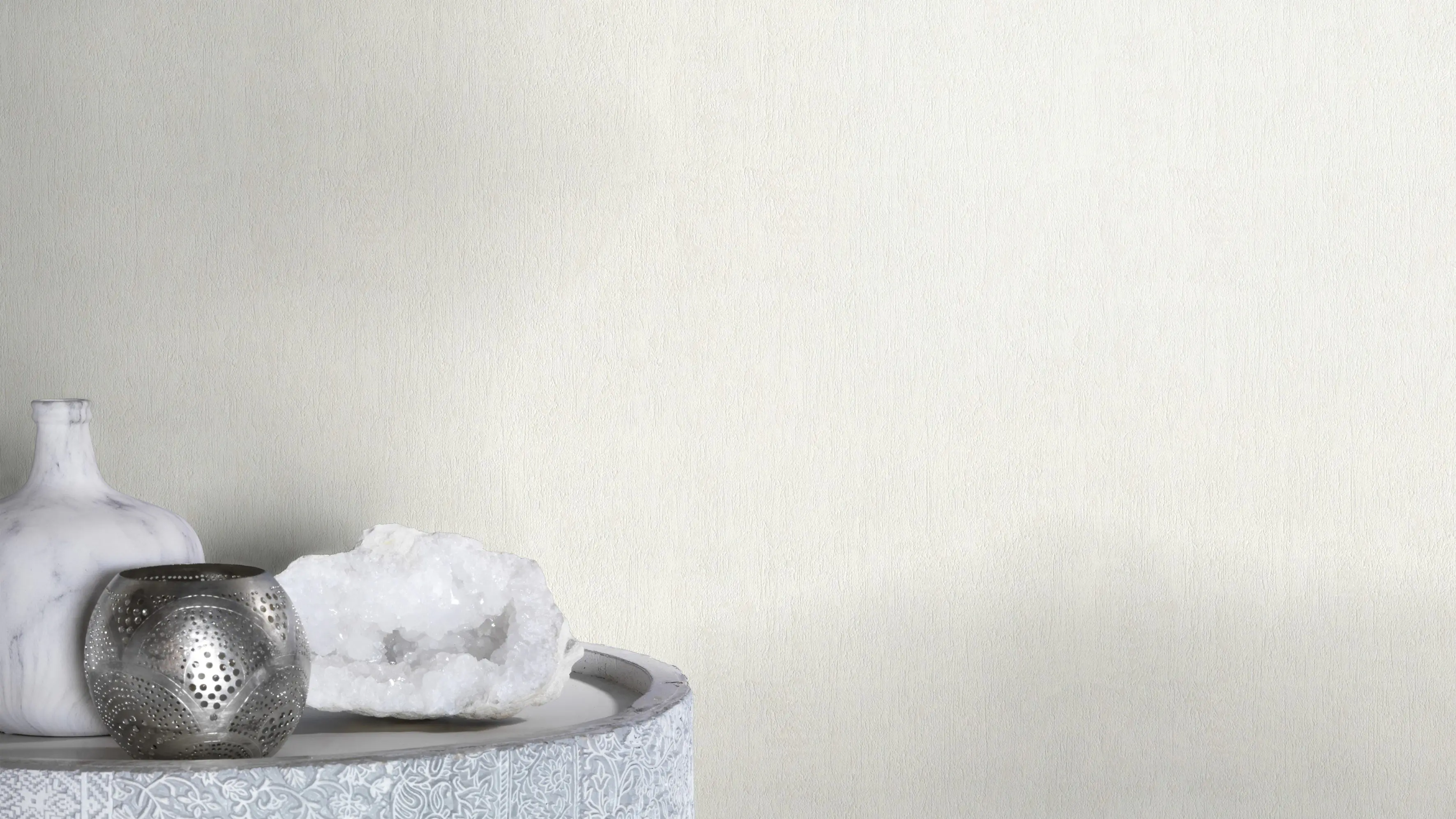 Rasch Vliestapete 734904 Selection uni weiß 10,05 x 0,53 m