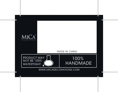 Mica Decorations Topf Mylo ceramic 16 x 19 cm blau