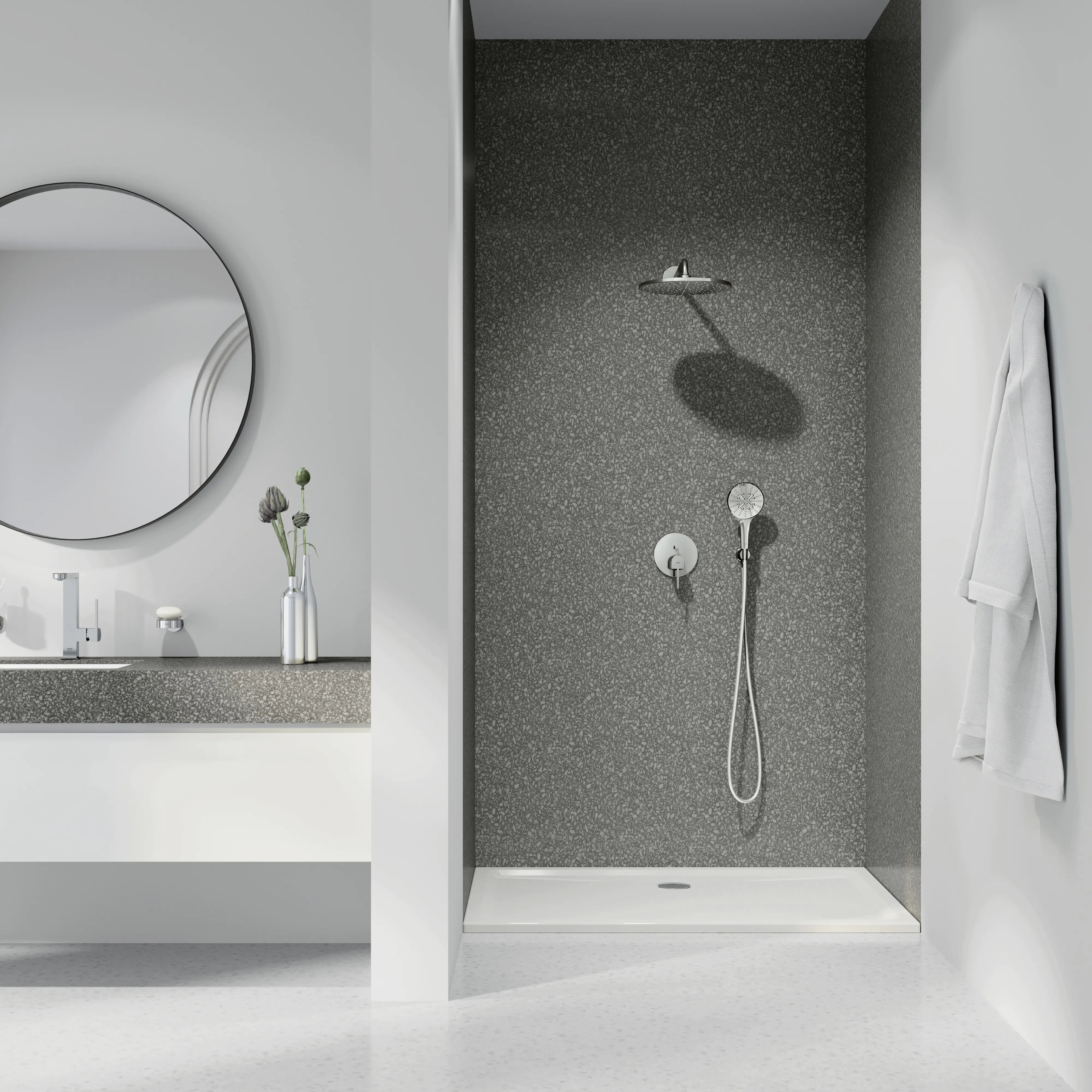 Grohe Badewannenarmatur Fertigmontageset für Rapido SmartBox