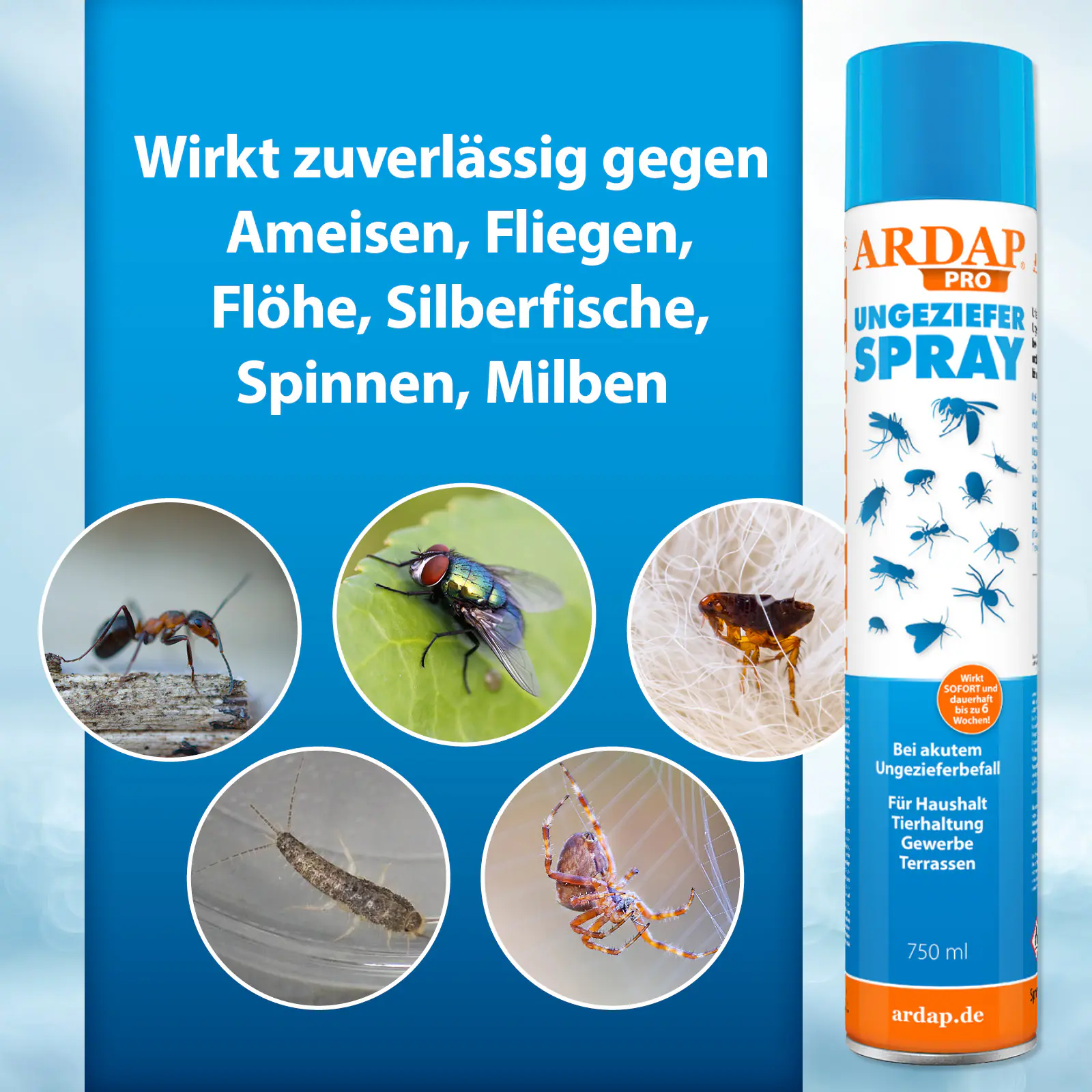 Ardap Pro Ungezieferspray 750 ml