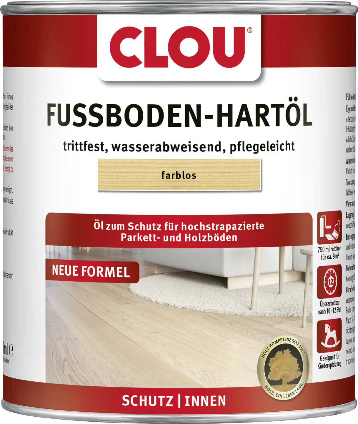 Clou Fußboden Hartöl 750 ml farblos