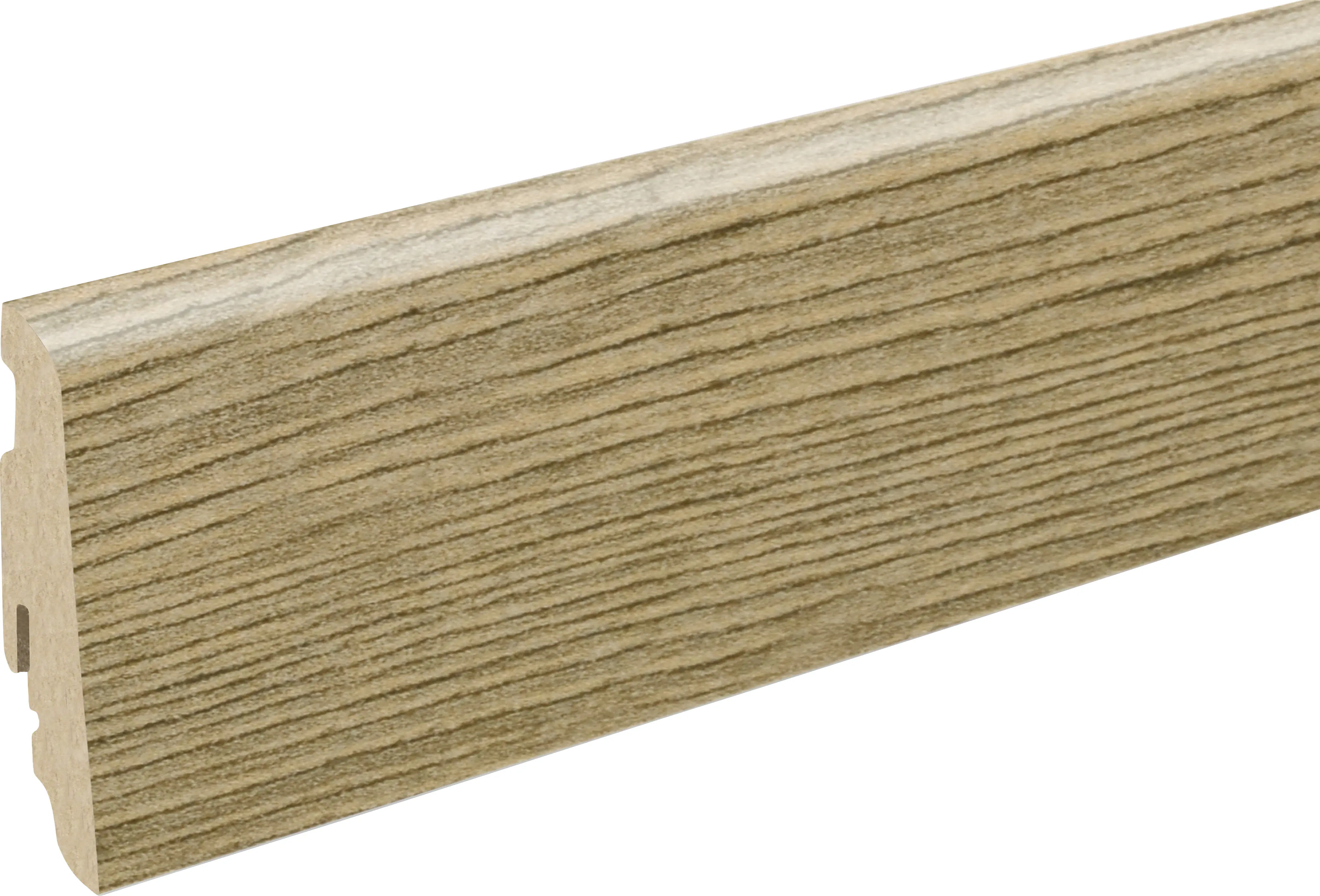 Neuhofer Fußleiste 240 cm 58 x 19 mm Oak natural grey